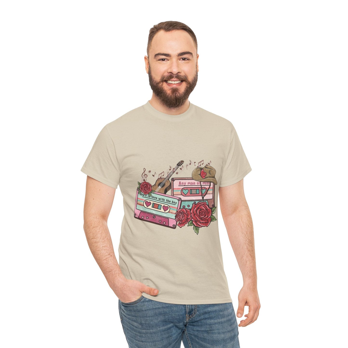 Country Music Love Songs T-Shirt, Retro Cowboy Cassette Love Gift