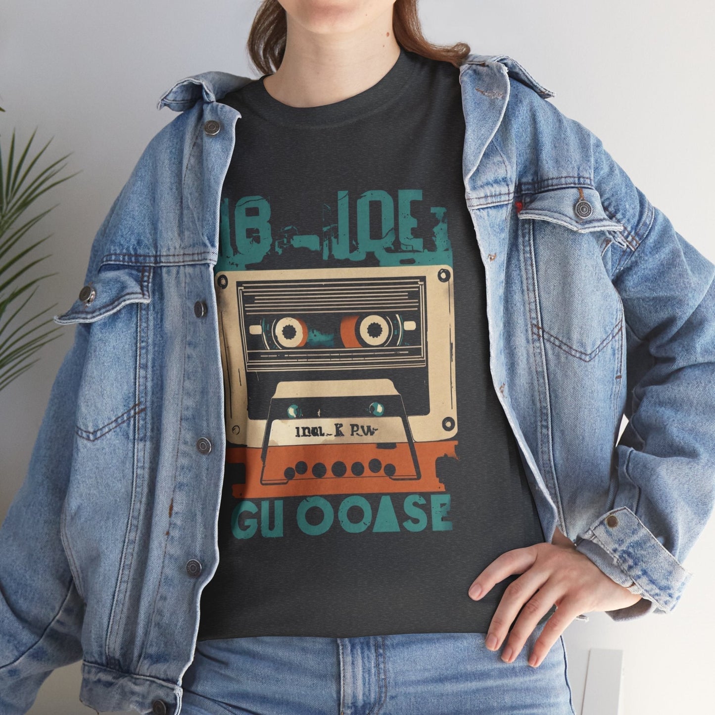 Retro Cassette Unisex Heavy Cotton Tee – Nostalgic Music Apparel