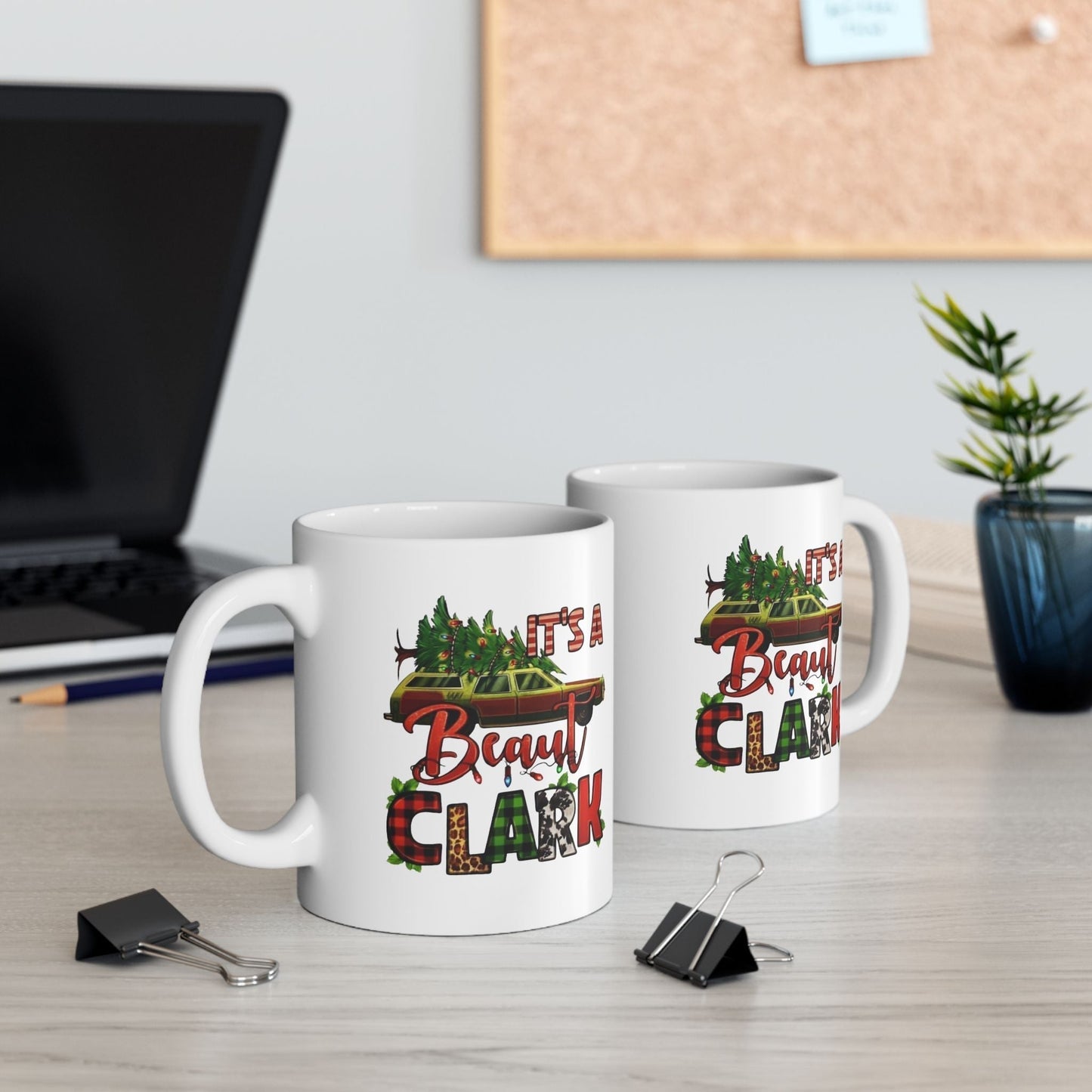 Its A Beaut Clark Christmas Mugs, Funny Holiday Gift