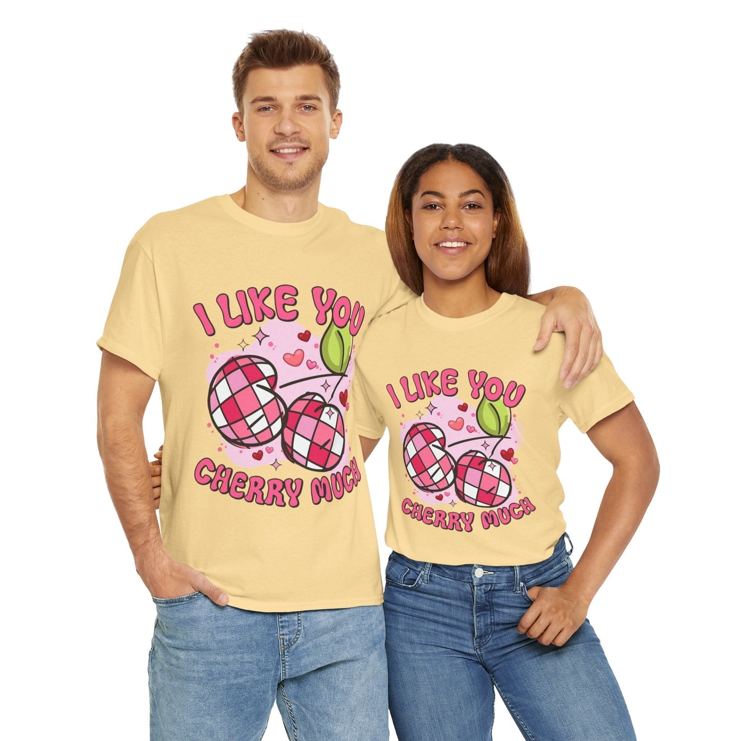 I Like You Cherry Much T-shirt , Valentines Day Cherry Gift