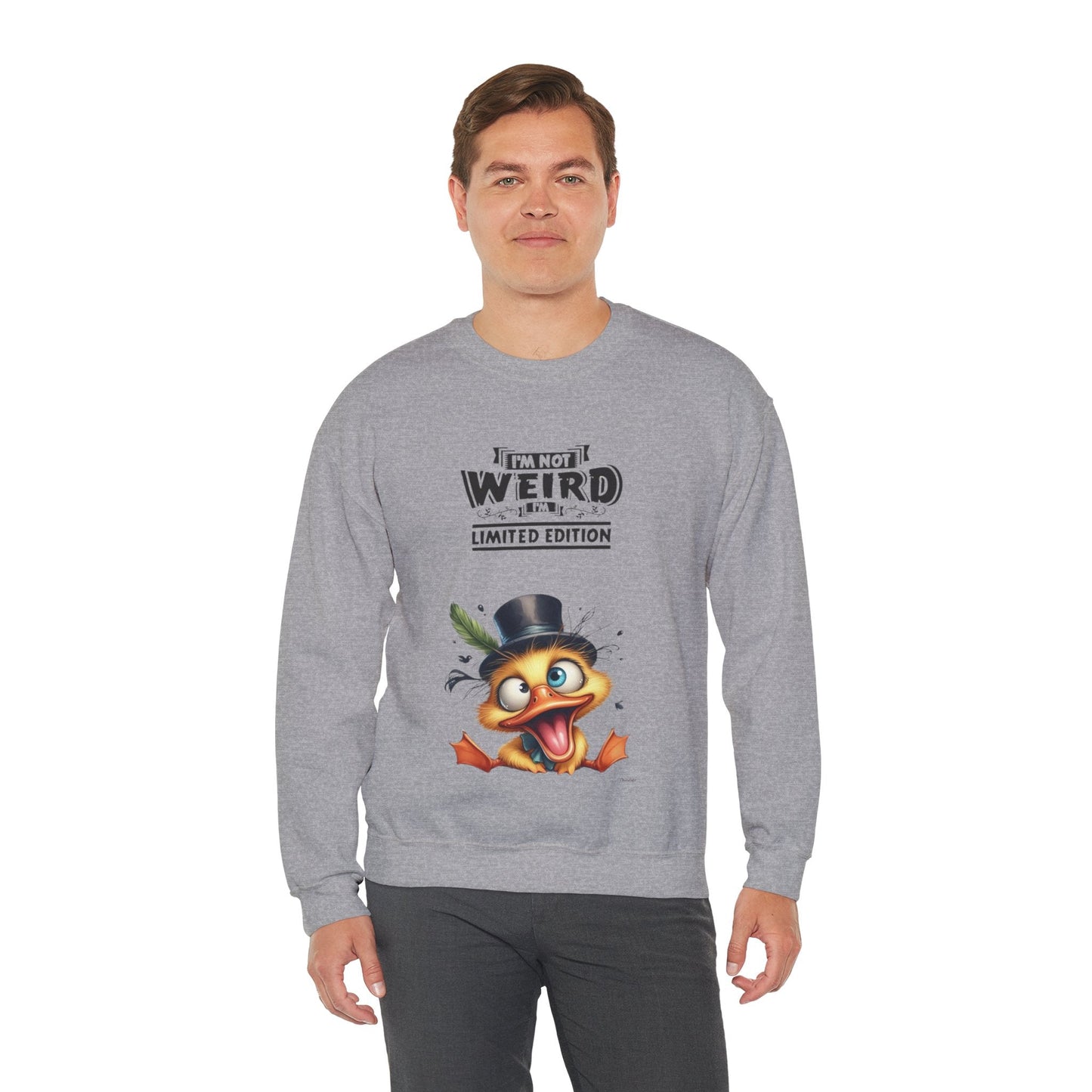 Limited Edition 'I'm Not Weird' Crewneck Sweatshirt - Unisex Heavy Blend