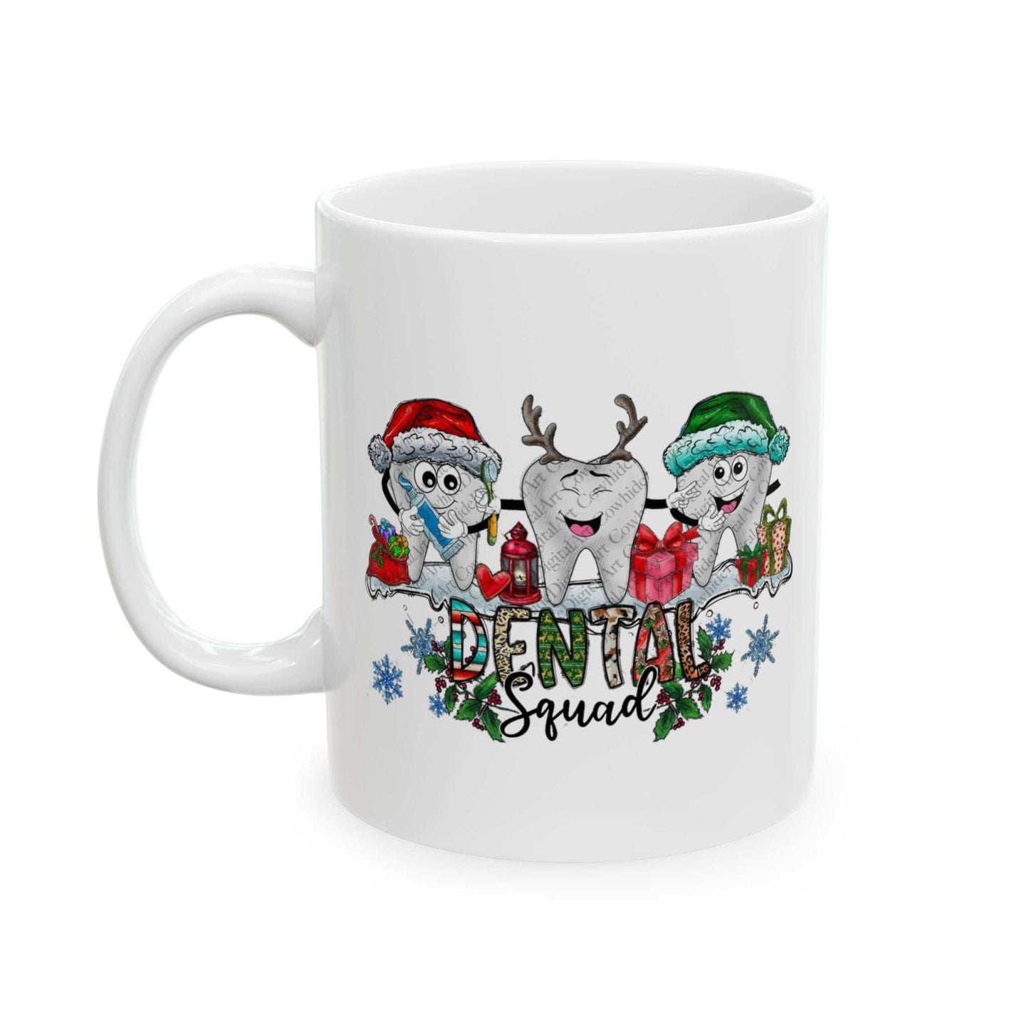 Christmas Dental Squad Mugs, Christmas Dentist Gift