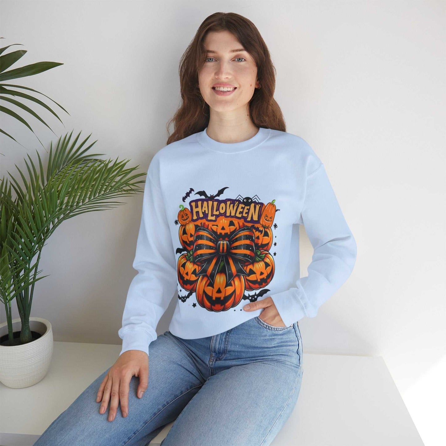 Halloween Sweatshirt, Retro Halloween Pumpkin Gift, Spooky Gift