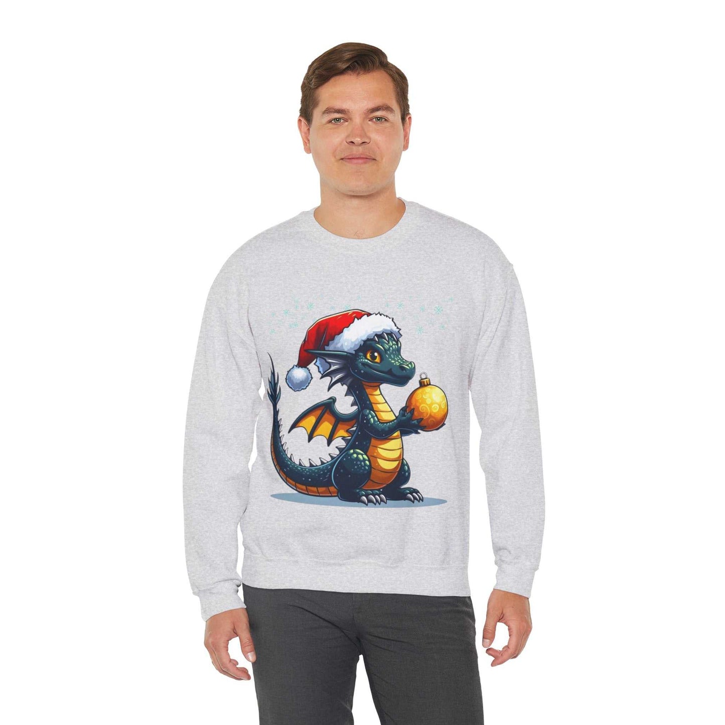 Dinosaur Christmas Sweatshirt, Funny Christmas Dinosaur Gift