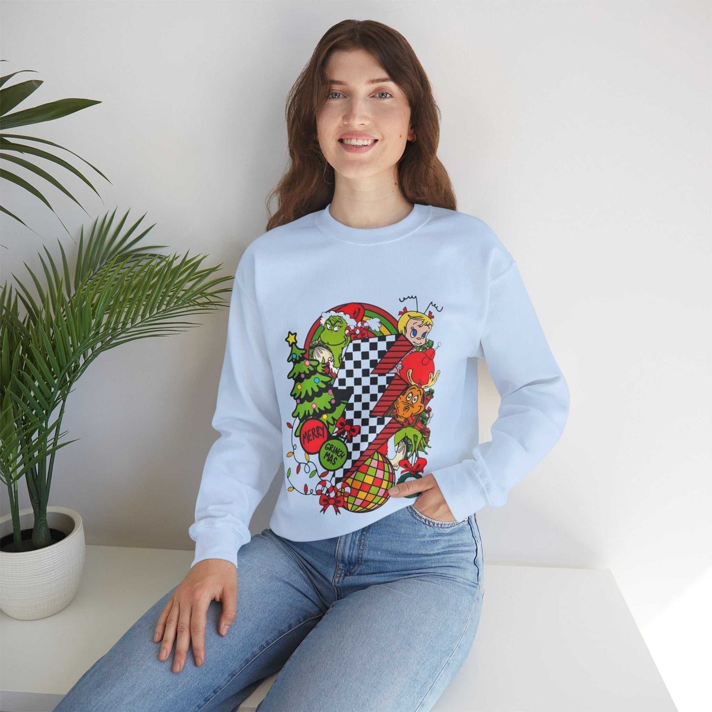 Merry Grinchmas Sweatshirt, Disco Christmas Gift