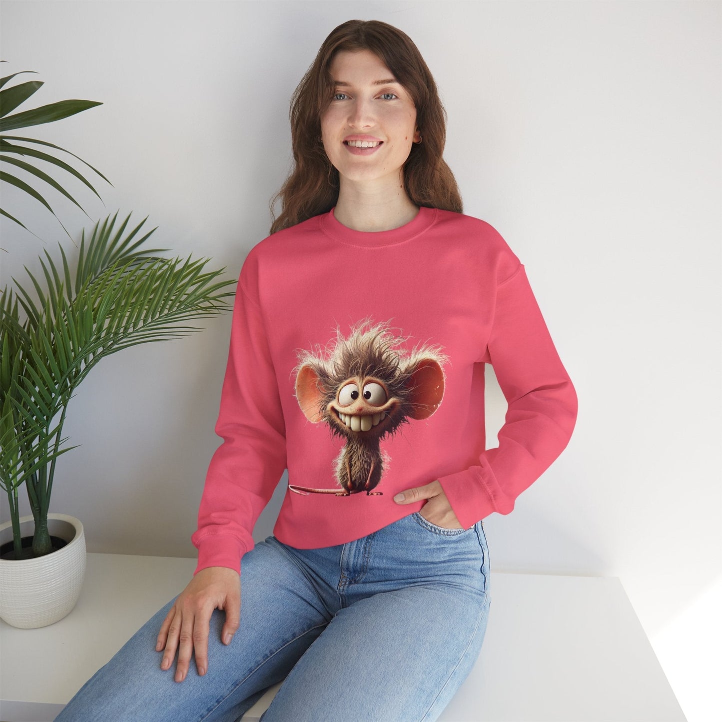 Funny Cartoon Character Unisex Crewneck Sweatshirt