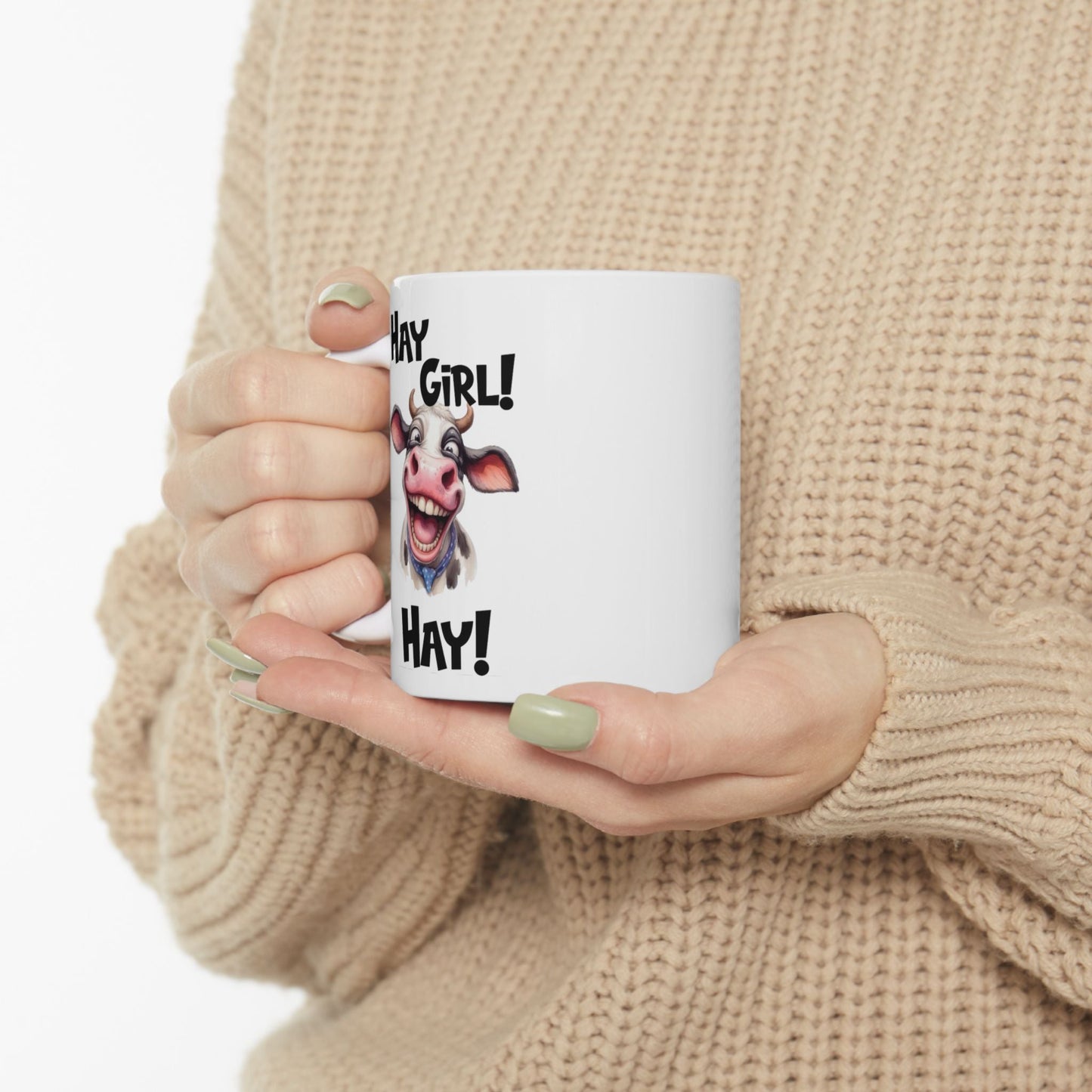 Cute Cow Ceramic Mug - Perfect for Animal Lovers!