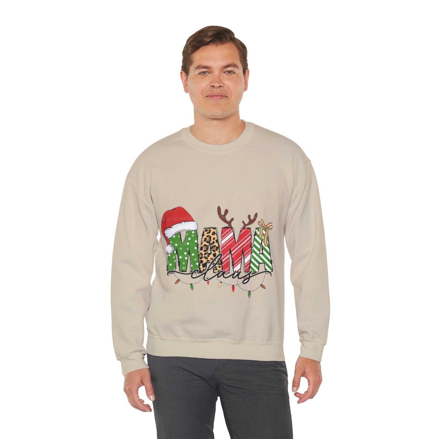 Mama Claus Sweatshirt, Family Christmas Gift, Merry Christmas Sweatshirt