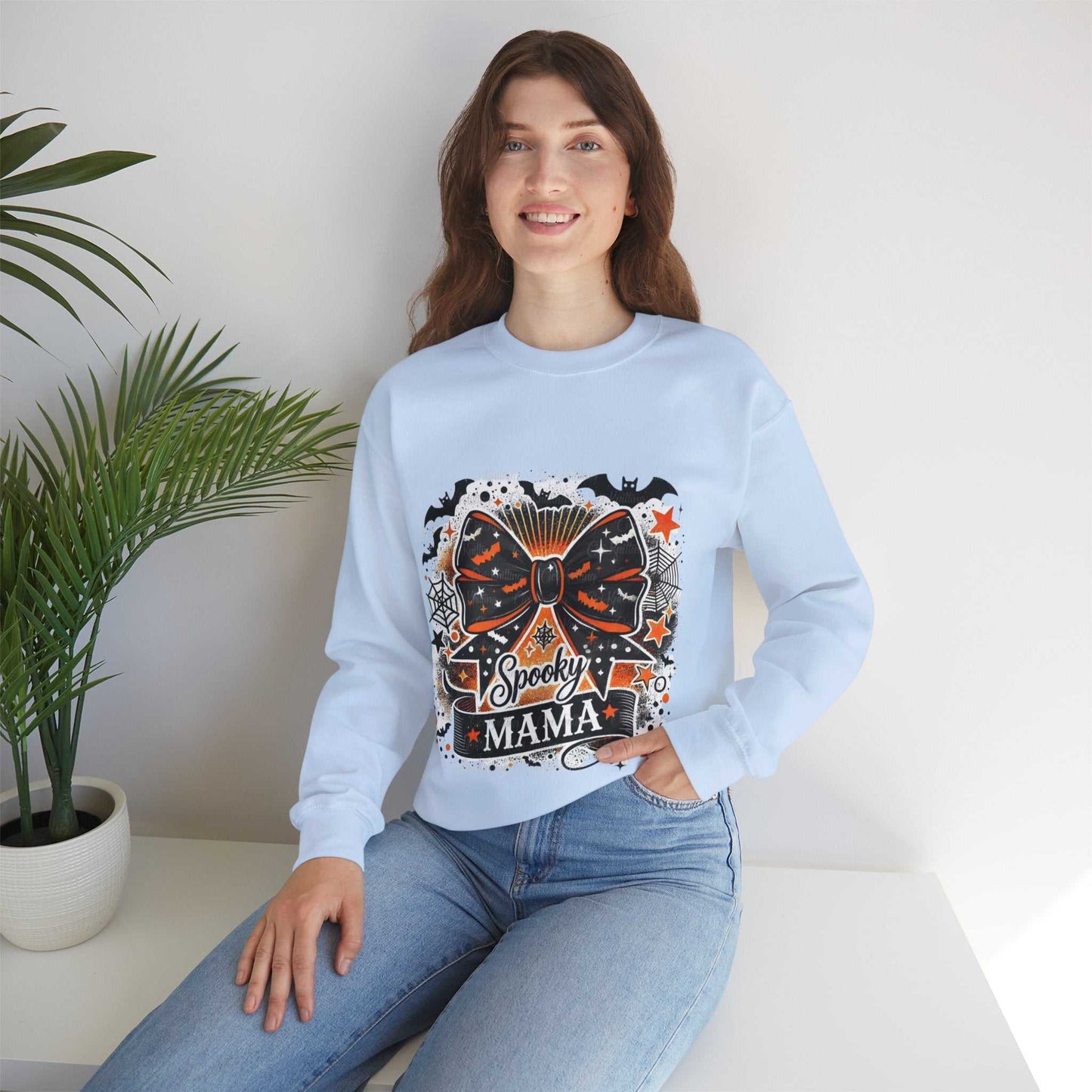 Spooky Mama Sweatshirt, Coquette Halloween Gift, Retro Halloween