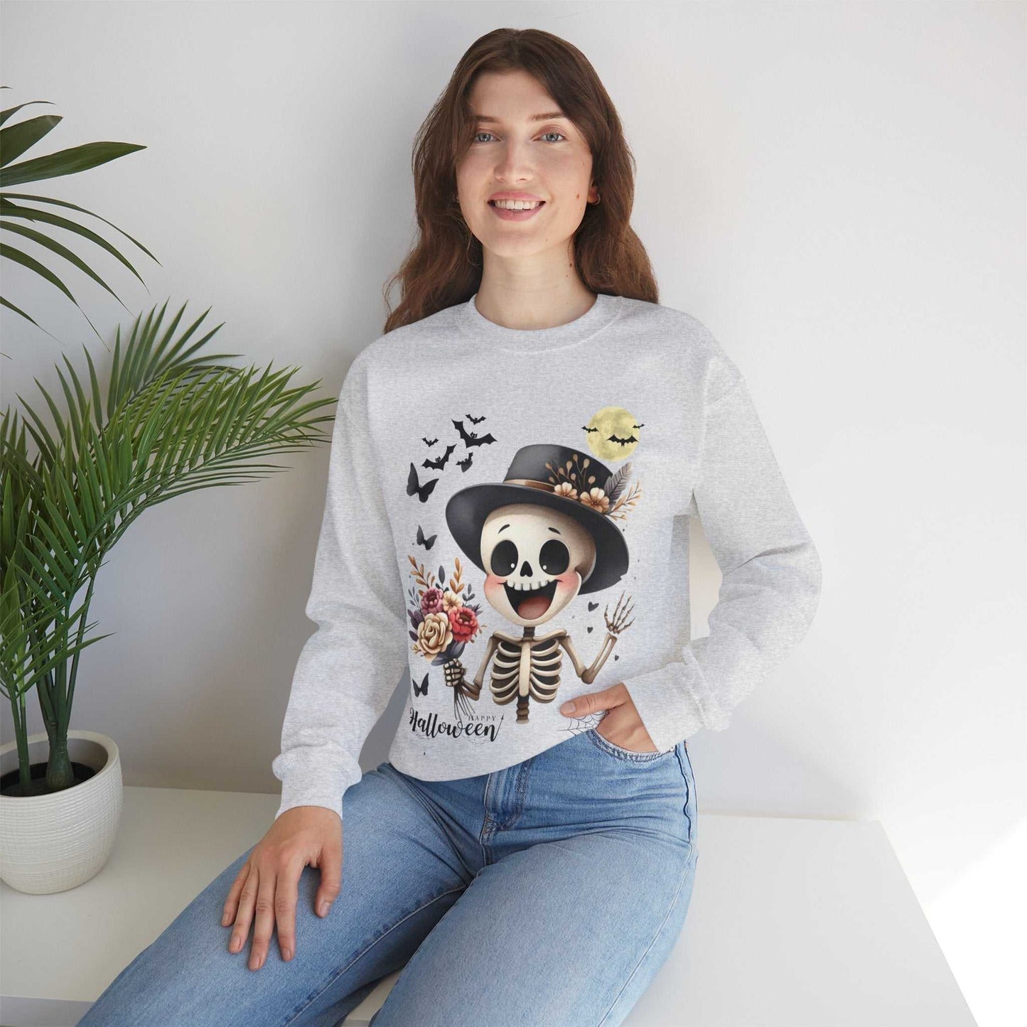 Funny Skeleton Kids Halloween Sweatshirt – Spooky & Cute Costume Alternative!