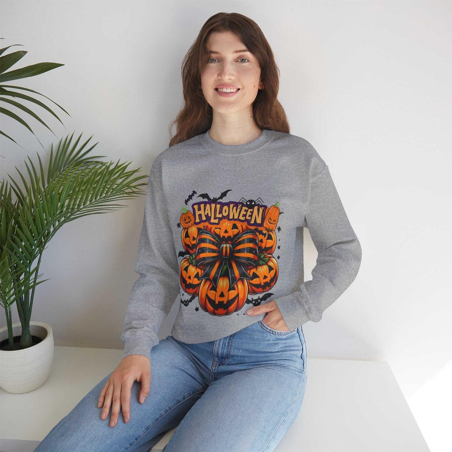 Halloween Sweatshirt, Retro Halloween Pumpkin Gift, Spooky Gift