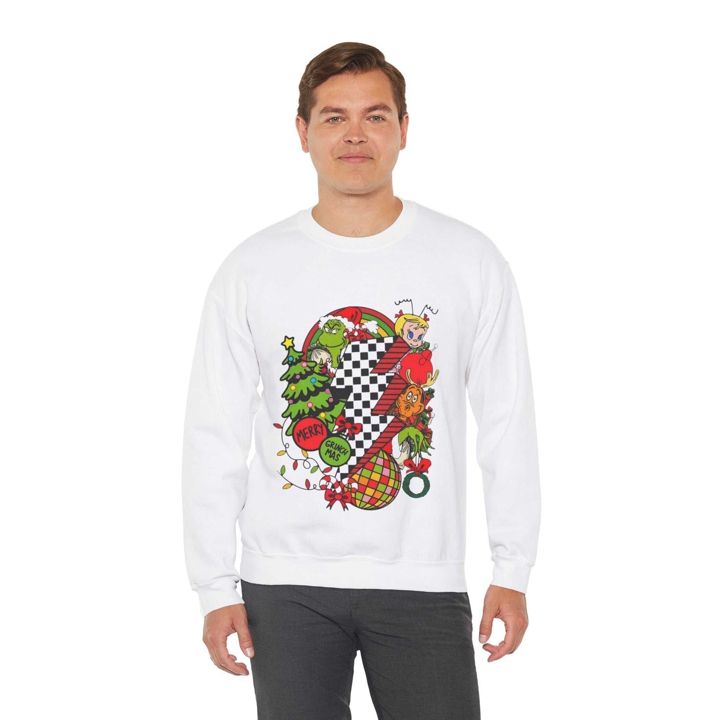 Merry Grinchmas Sweatshirt, Disco Christmas Gift