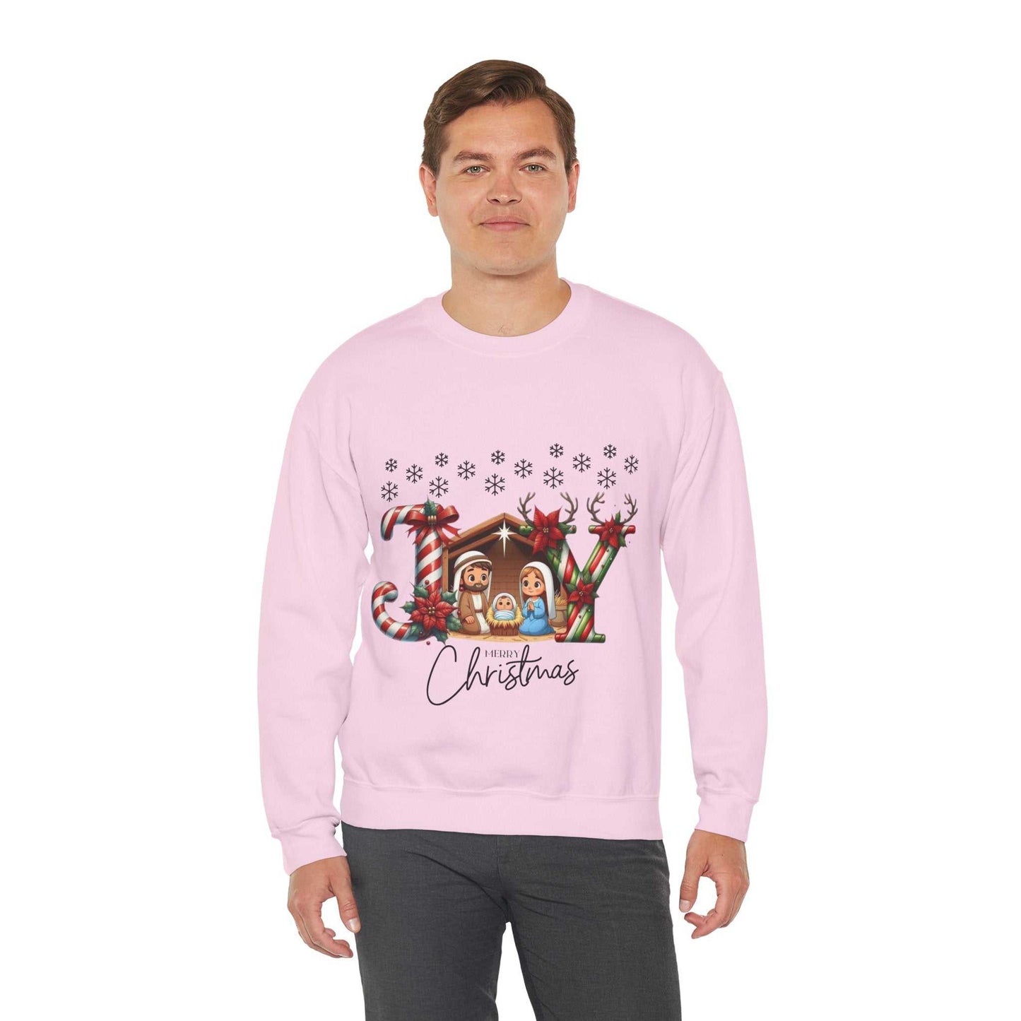 Joy To The World Sweatshirt, Christmas Baby Jesus Gift, Cute Jesus Sweatshirt