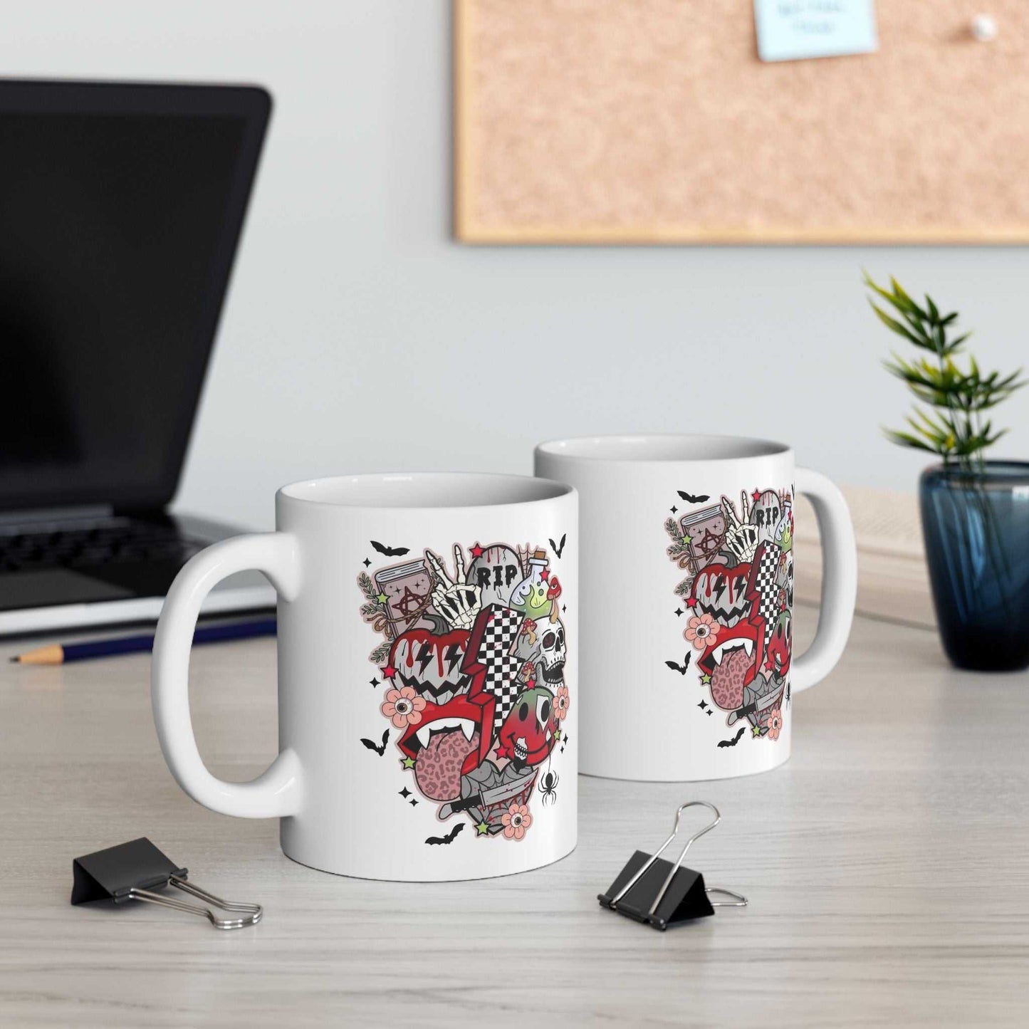 Halloween Retro Disco Party Mug, Retro Mugs Gift, Ceramic Mug