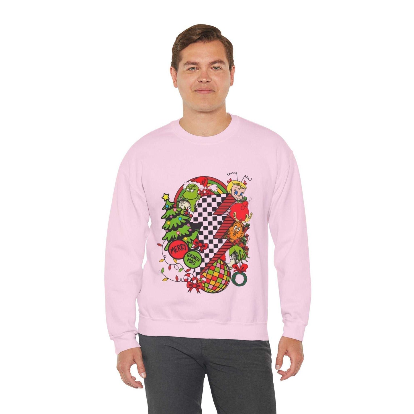 Merry Grinchmas Sweatshirt, Disco Christmas Gift