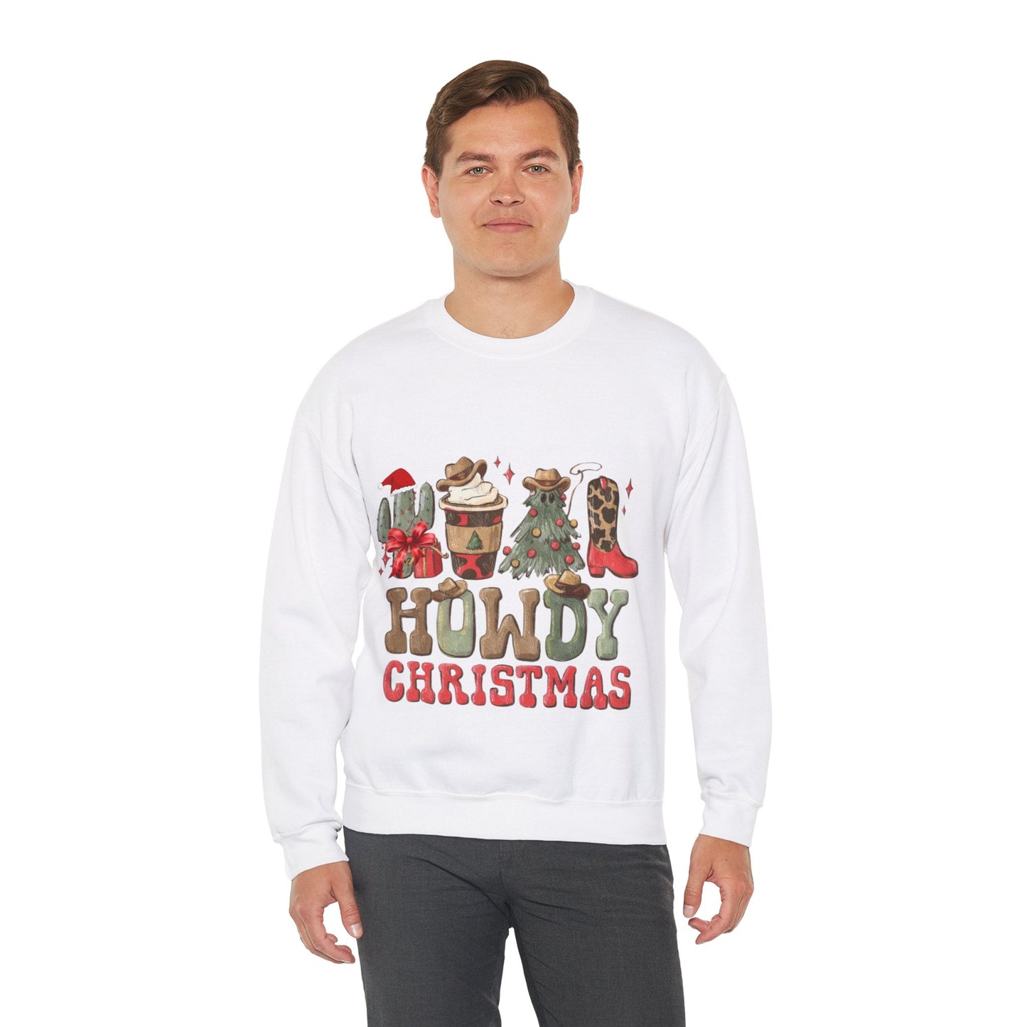 Howdy Christmas Sweatshirt, Cowboy Christmas Gift