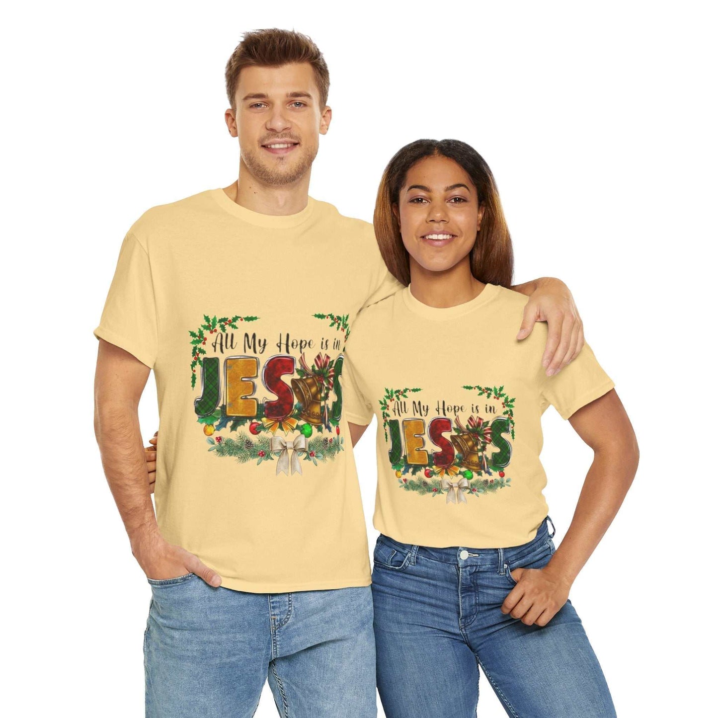 All my hope is in Jesus Christian Shirt, Gift for Christmas