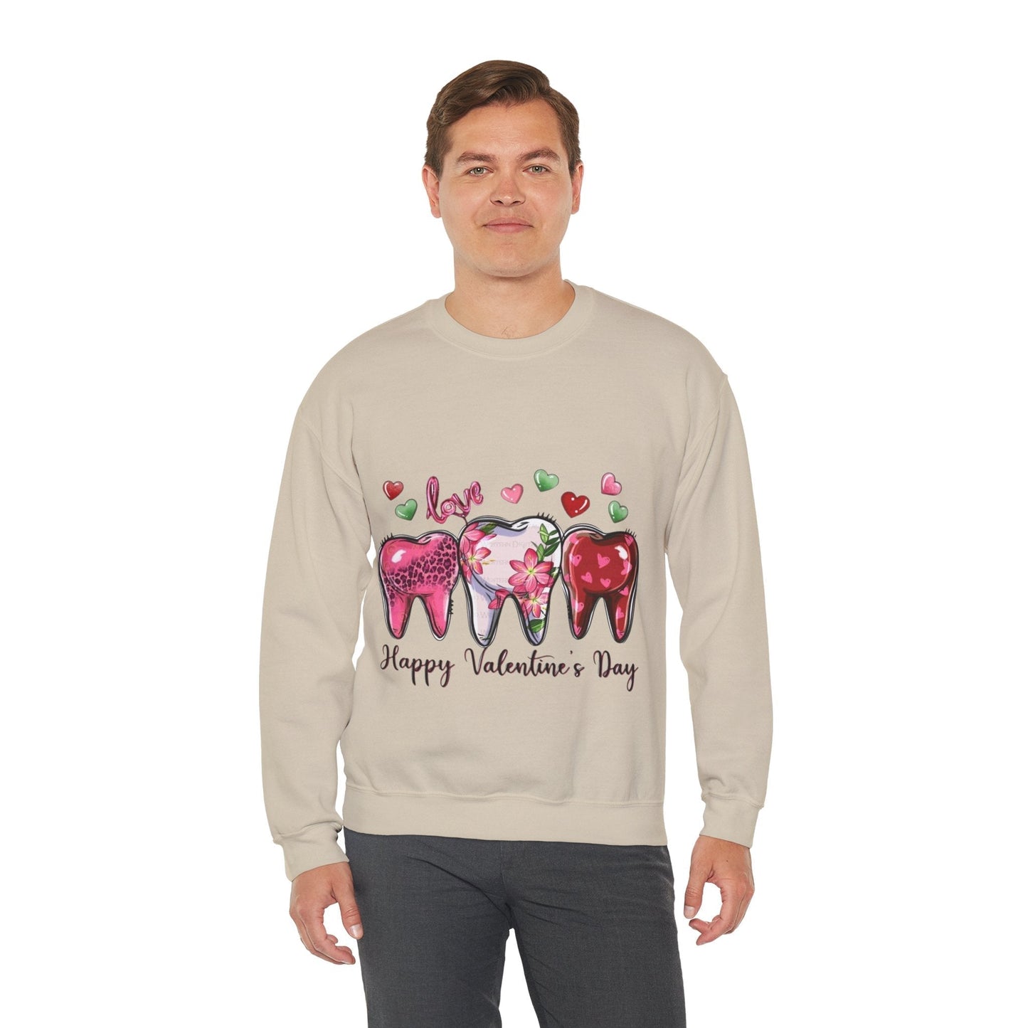 Dental Love Happy Valentines Day Sweatshirt - Cute Dental Hygienist Gift