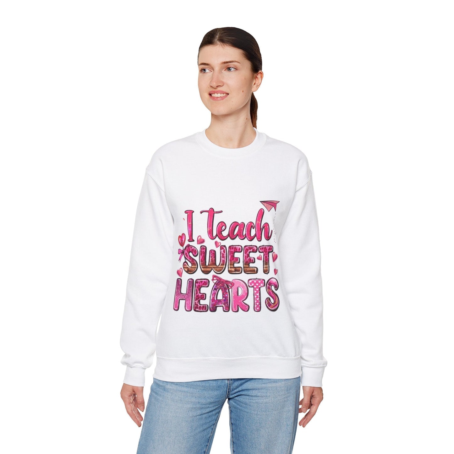 I Teach Sweet Hearts Sweatshirt, Valentine Love Teaching Gift