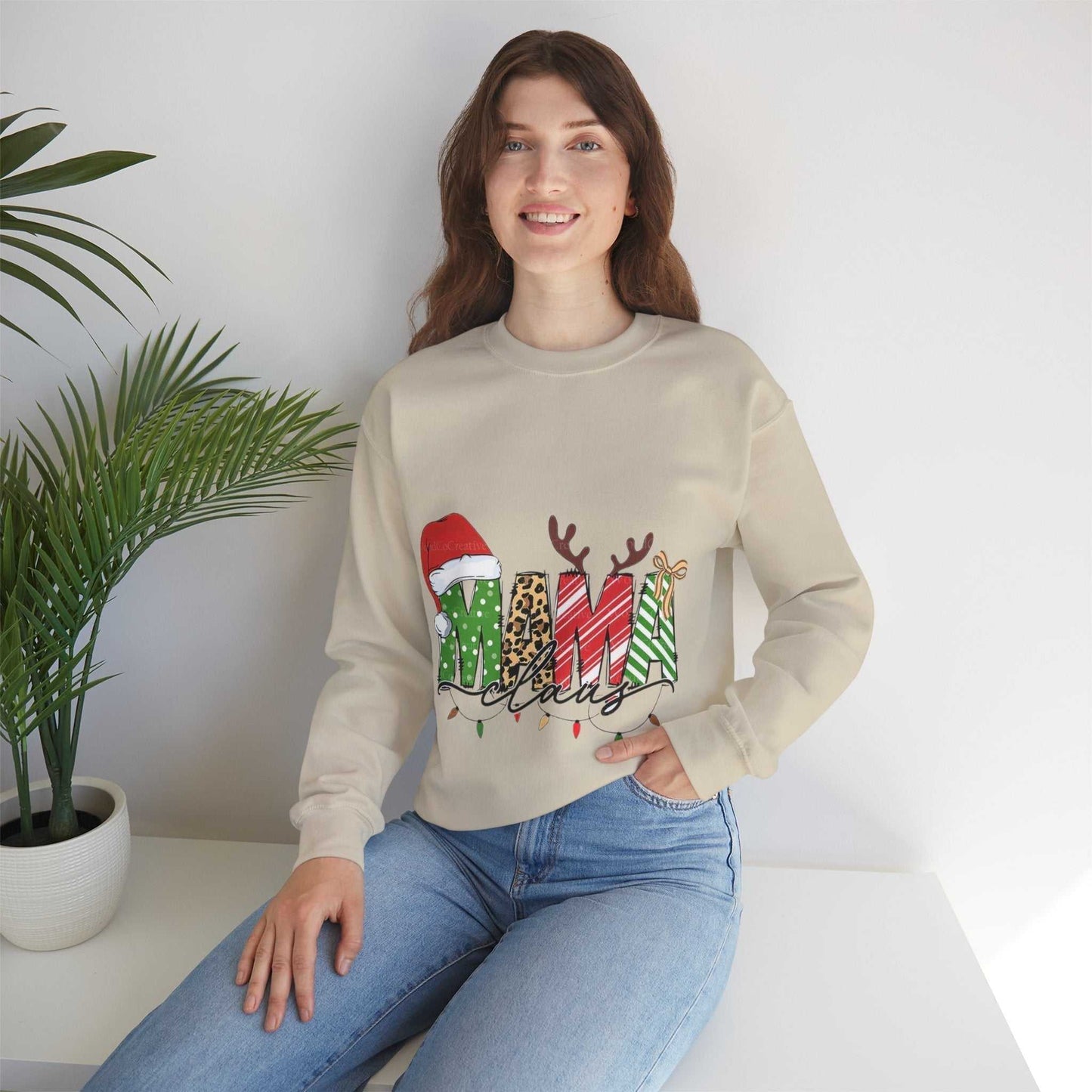 Mama Claus Sweatshirt, Family Christmas Gift, Merry Christmas Sweatshirt
