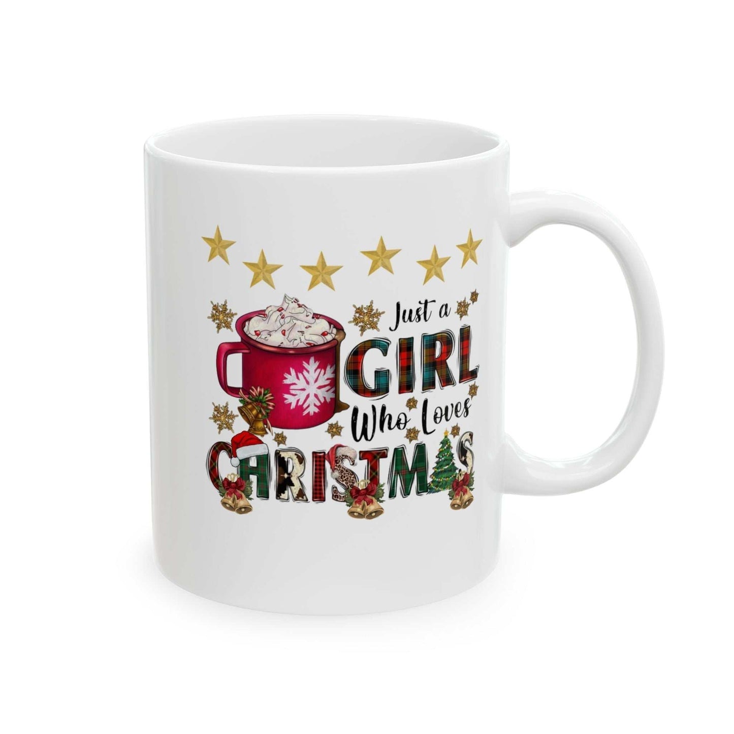 Just A Girl Who Loves Mugs, Women's Christmas Gift, Family Christmas Mug