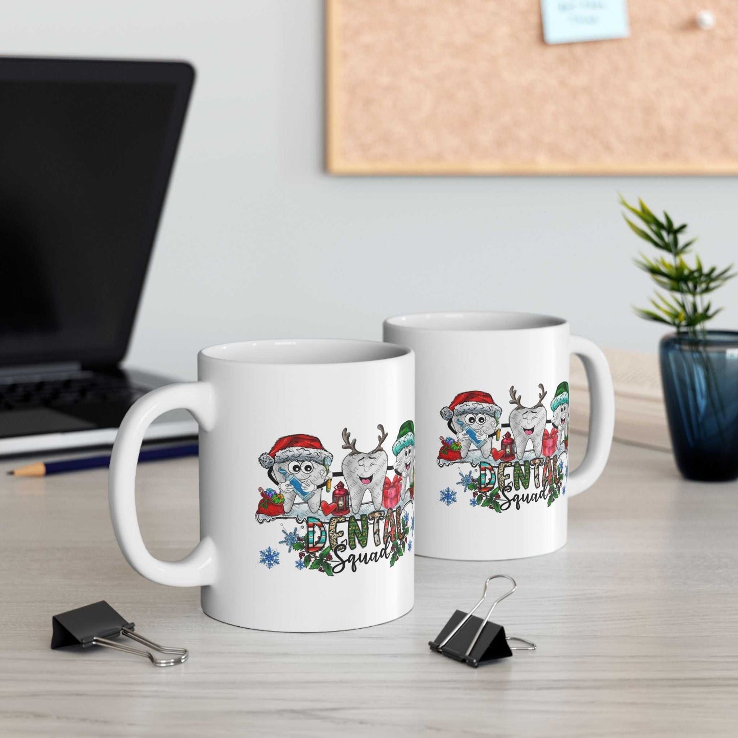 Christmas Dental Squad Mugs, Christmas Dentist Gift