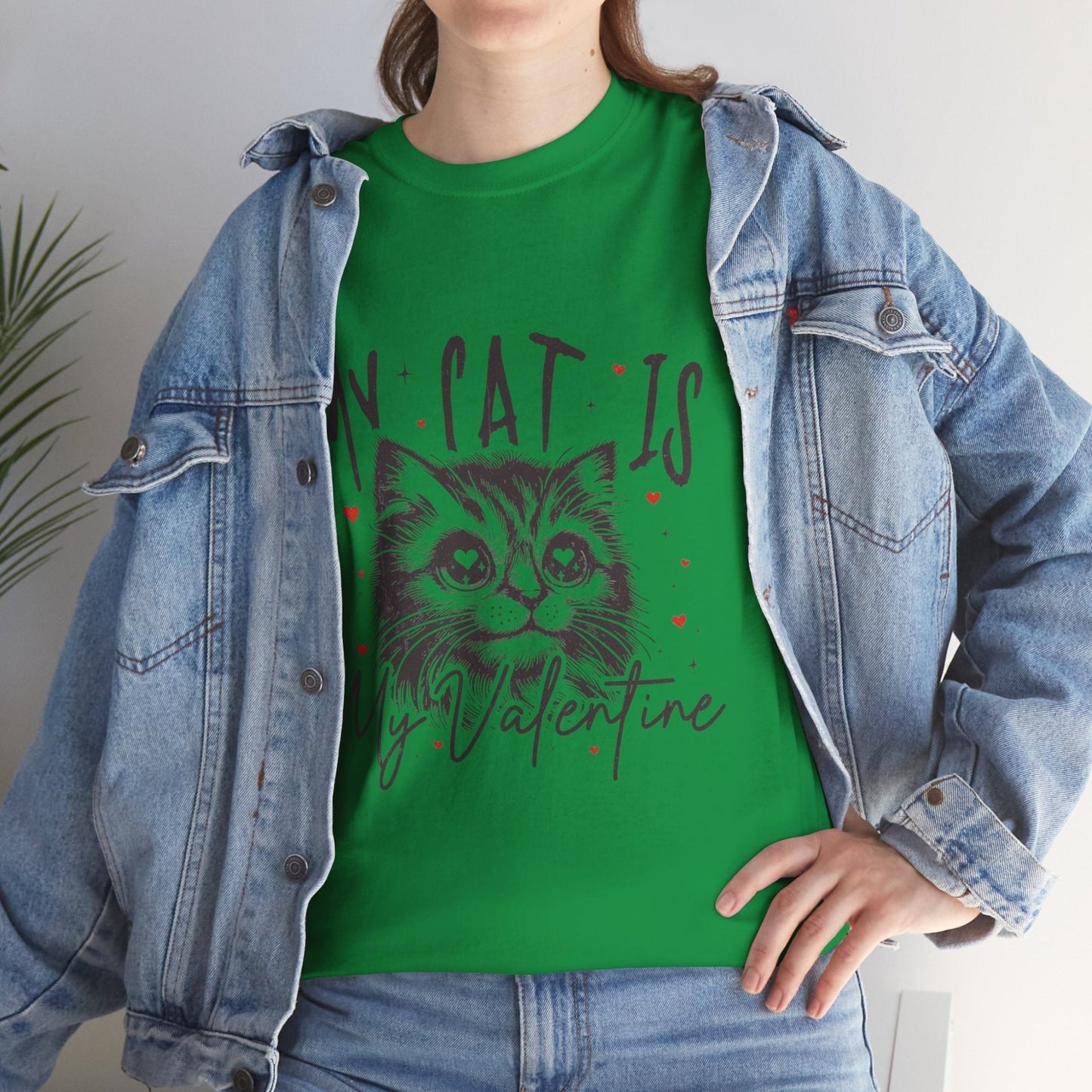 My Cat Is My Valentine T-Shirt, Gift for Cat Mom