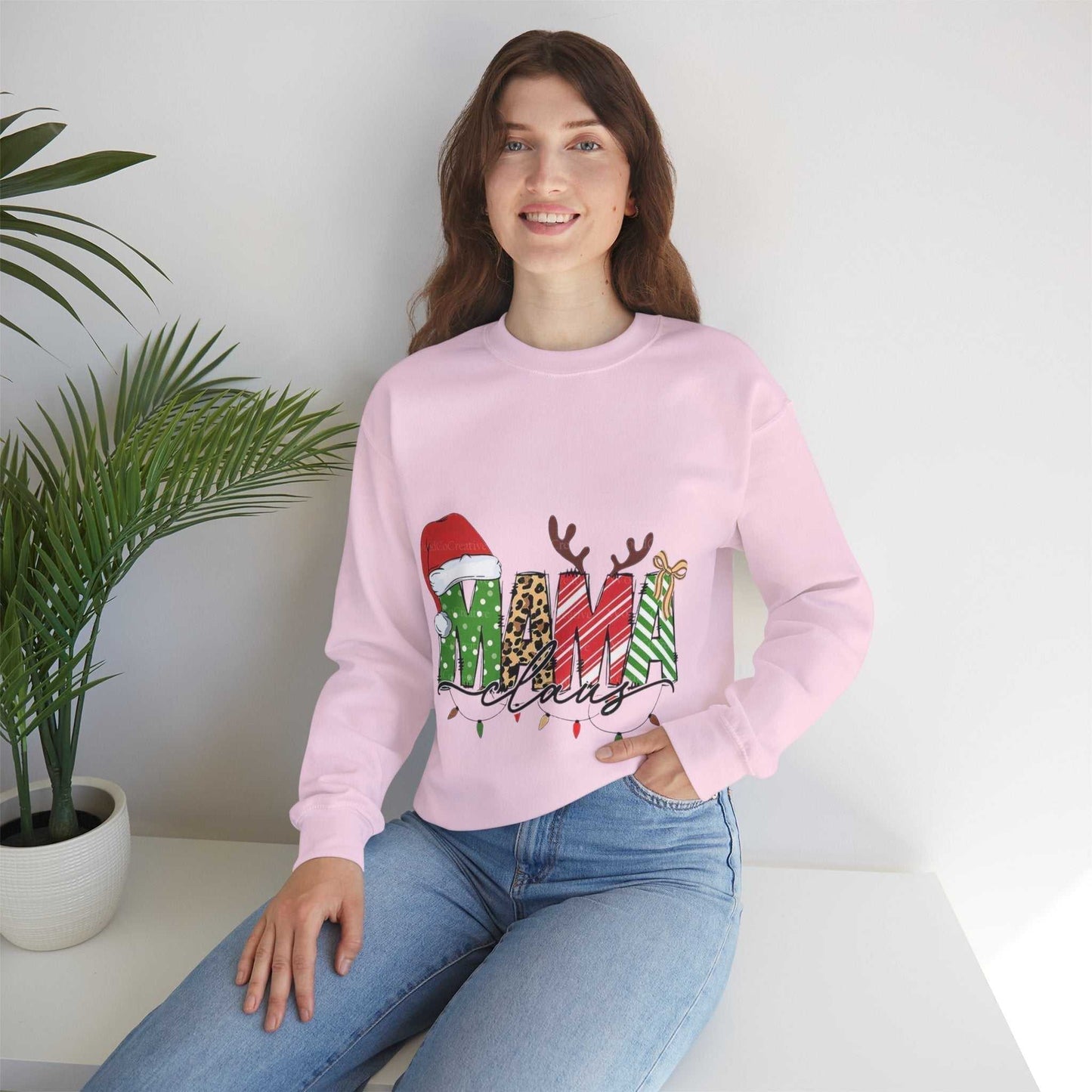 Mama Claus Sweatshirt, Family Christmas Gift, Merry Christmas Sweatshirt