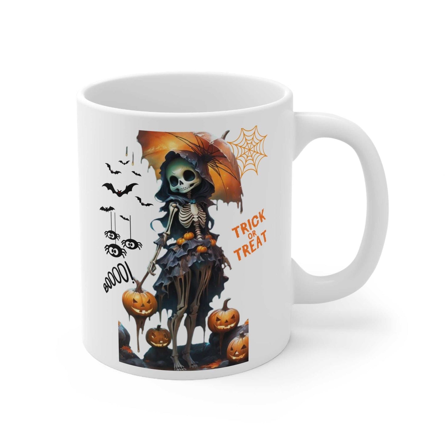 Girl Skeleton Mug for Halloween, Baby Girl Halloween Tee Gift