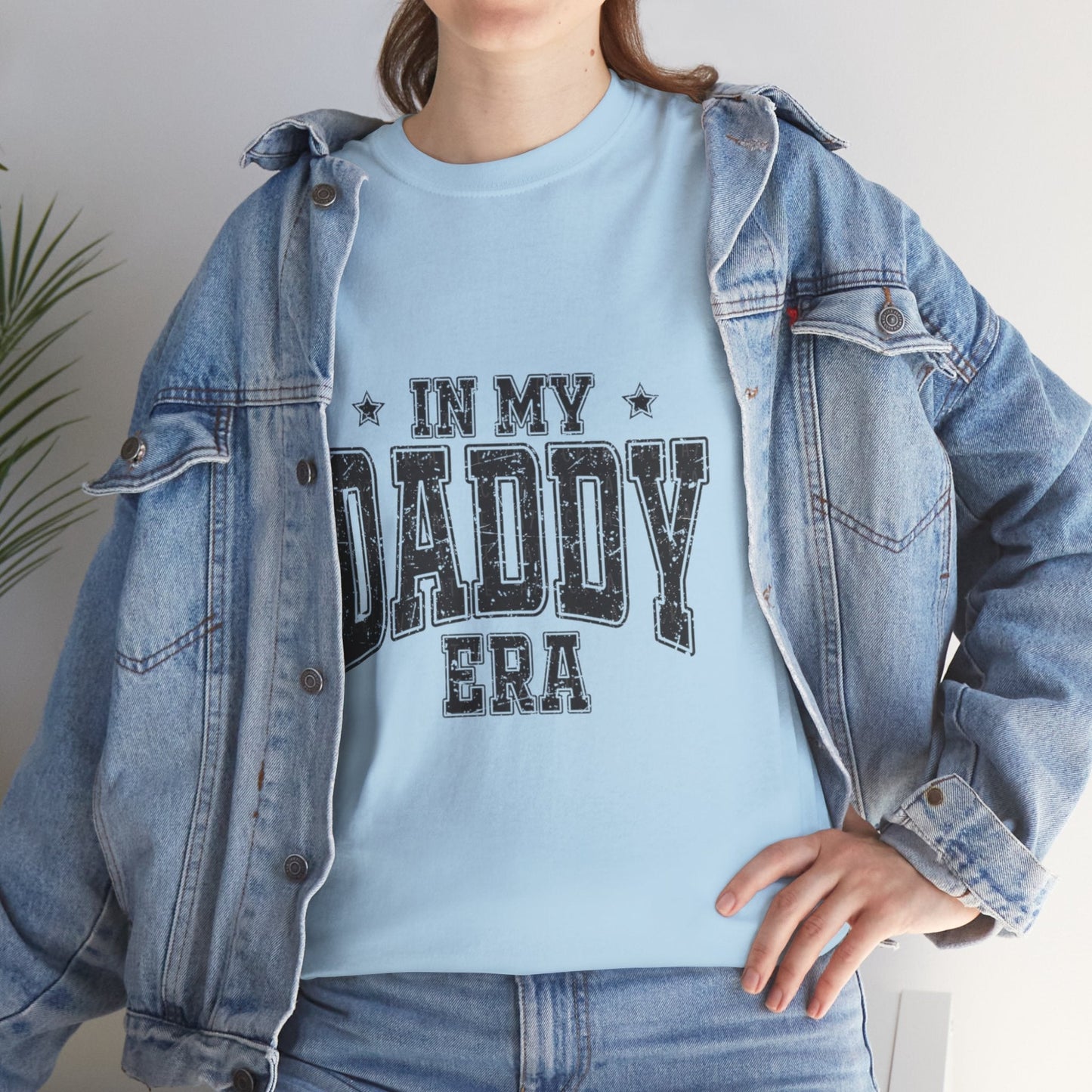 Unisex Heavy Cotton Tee - In My Daddy Era Shirt, Father's Day Gift, Dad Humor Tee