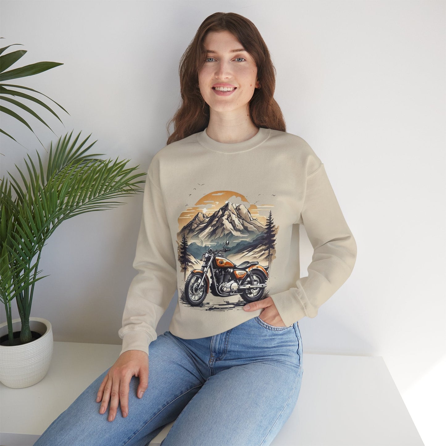 Adventure Awaits Motorcycle Sweatshirt, Retro Vintage Gift