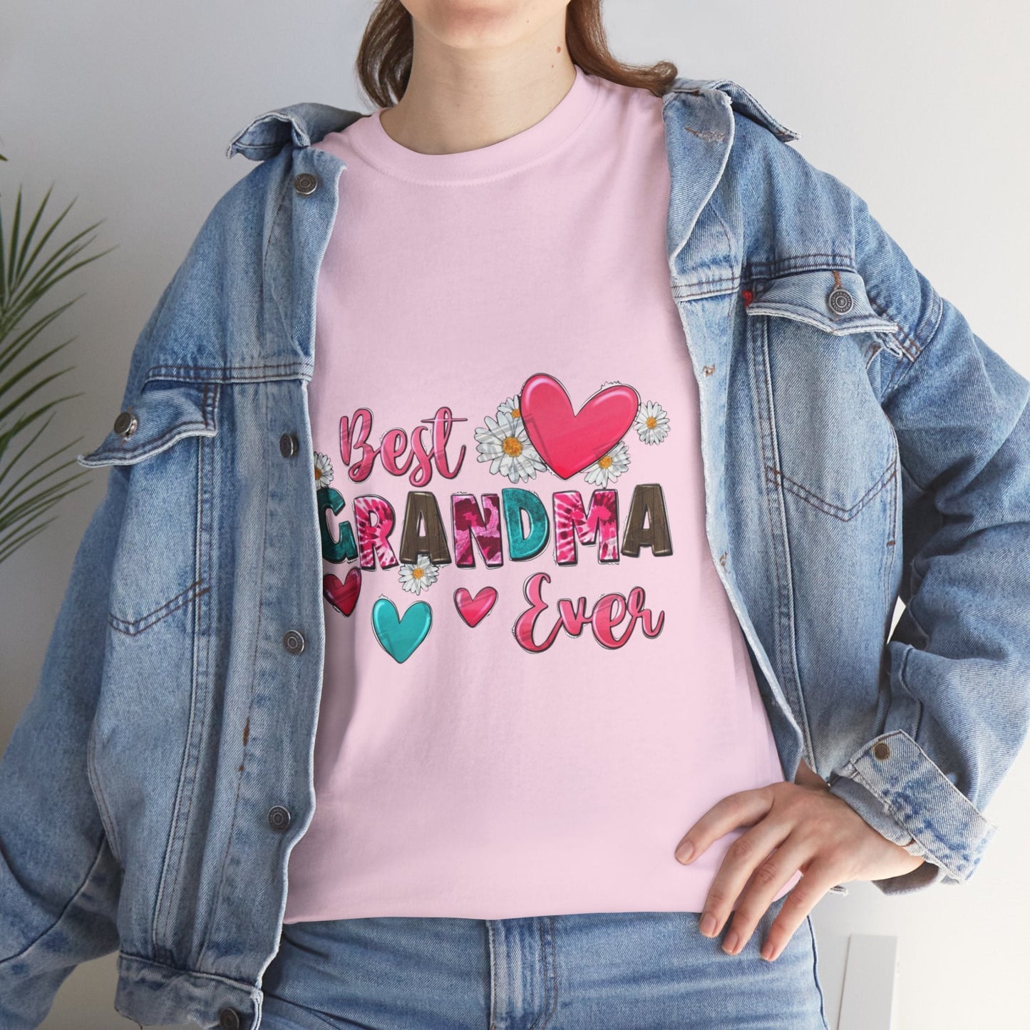 Best Grandma Ever Unisex Heavy Cotton Tee - Perfect Gift for Grandmothers