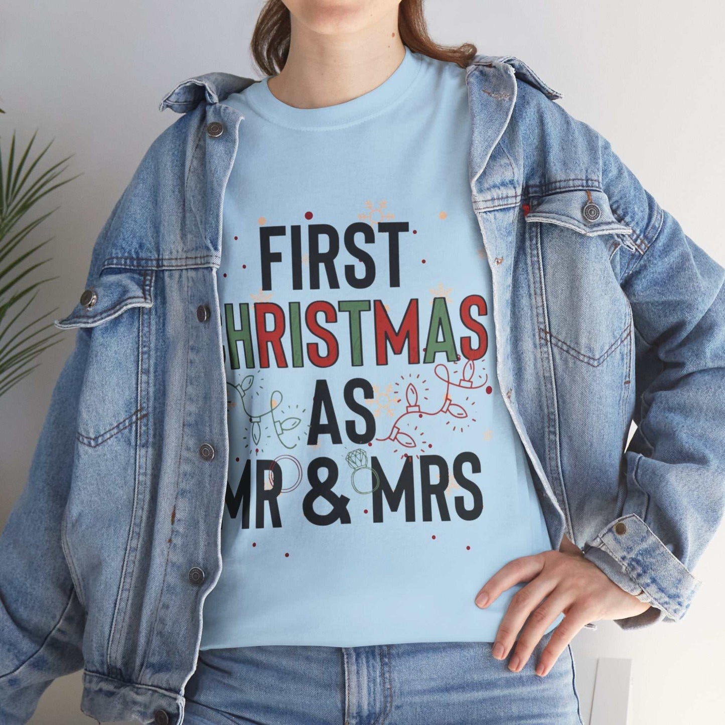First Christmas as Mr and Mrs shirt, couple holiday gift.