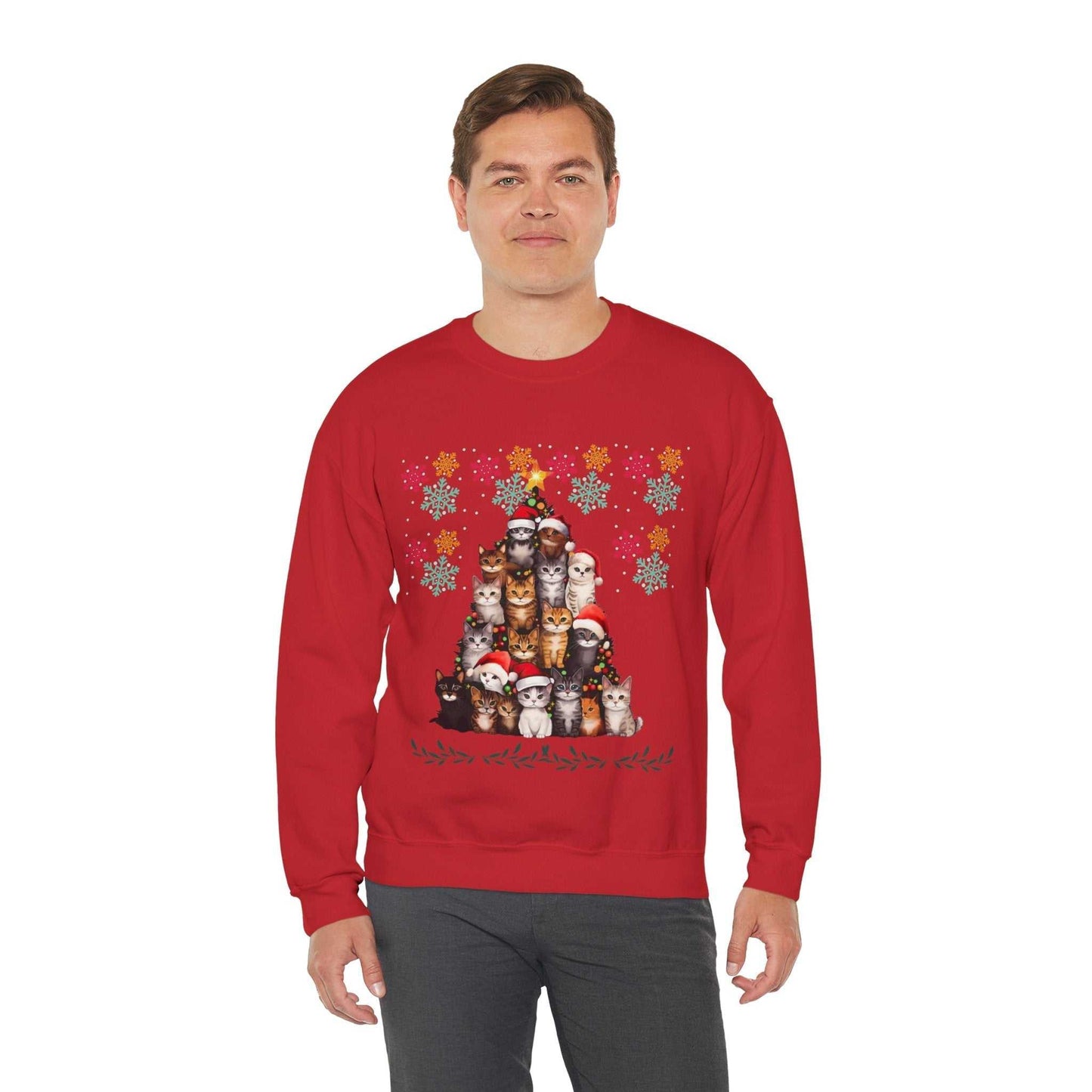 Funny Cats Christmas Sweatshirt, Cat Lover Gift