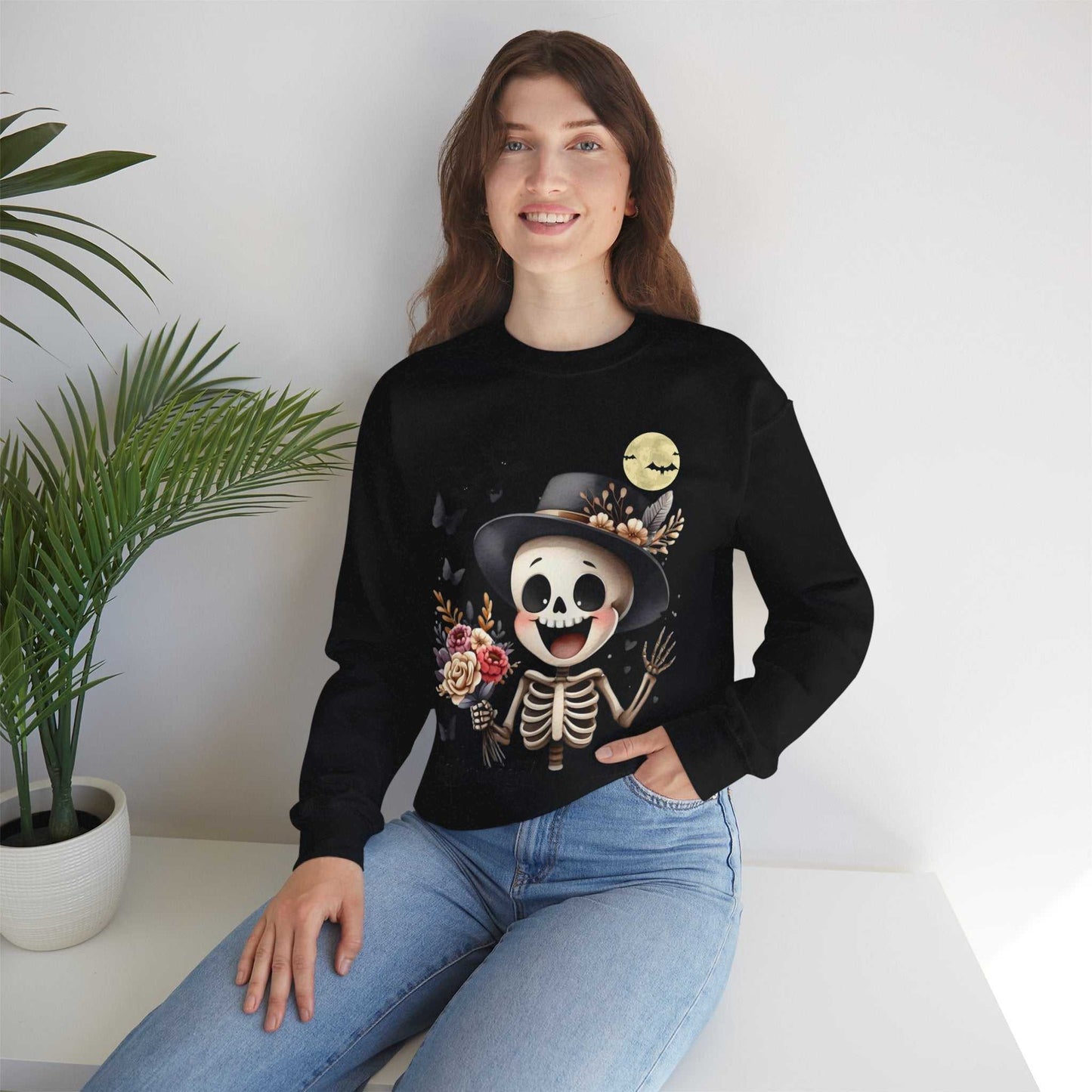 Funny Skeleton Kids Halloween Sweatshirt – Spooky & Cute Costume Alternative!