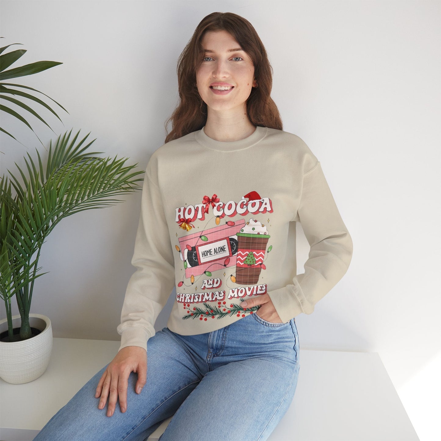 Hot Cocoa And Christmas Movies Sweatshirt, Christmas Latte Tee