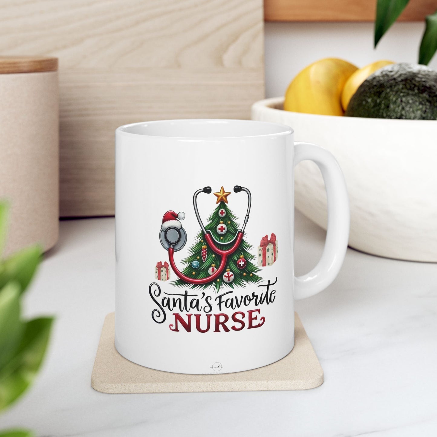Santas Favorite Nurse Mug – Celebrates Christmas Gift for Nurses