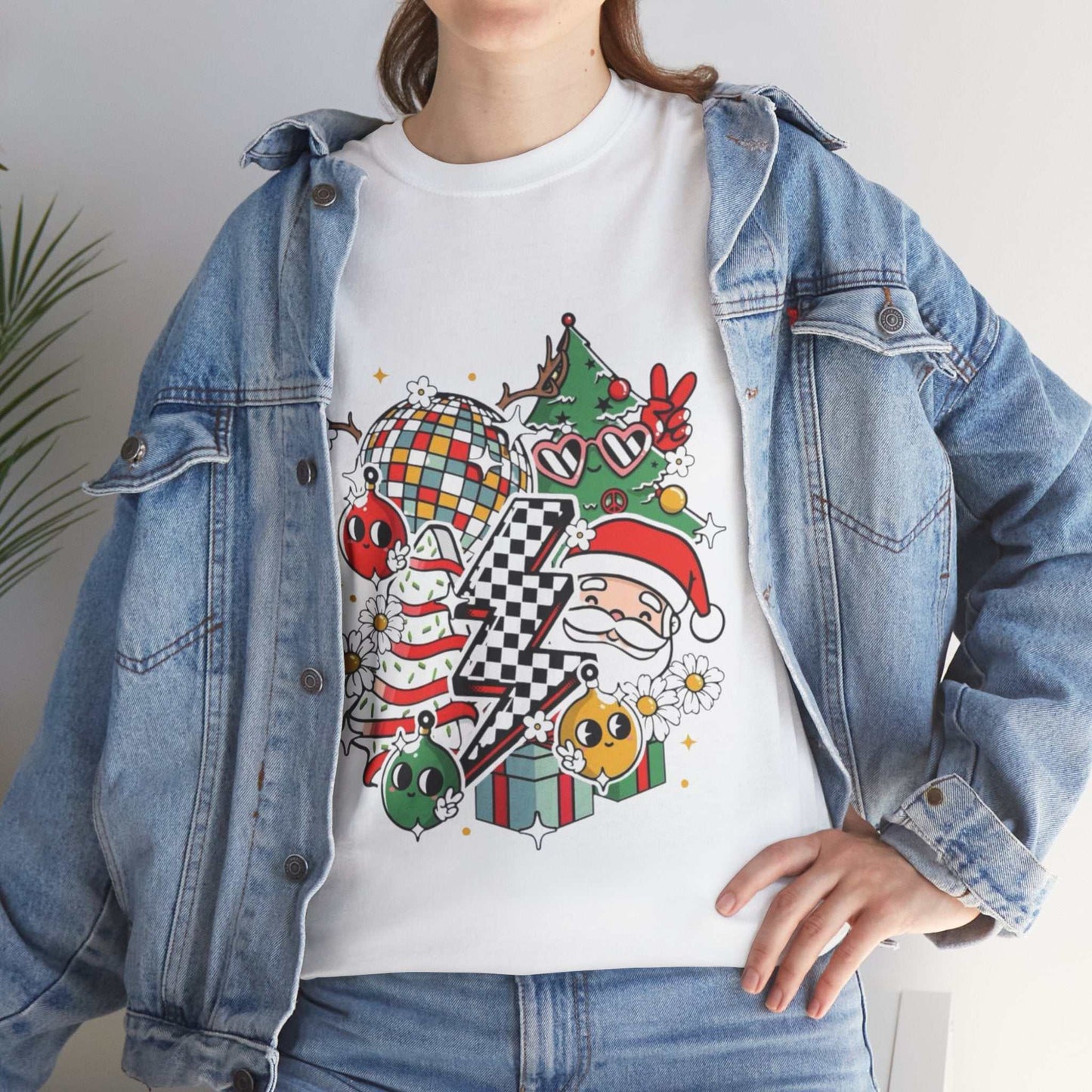 Christmas Disco Shirt Long Sleeve, Retro Disco Holiday Gift