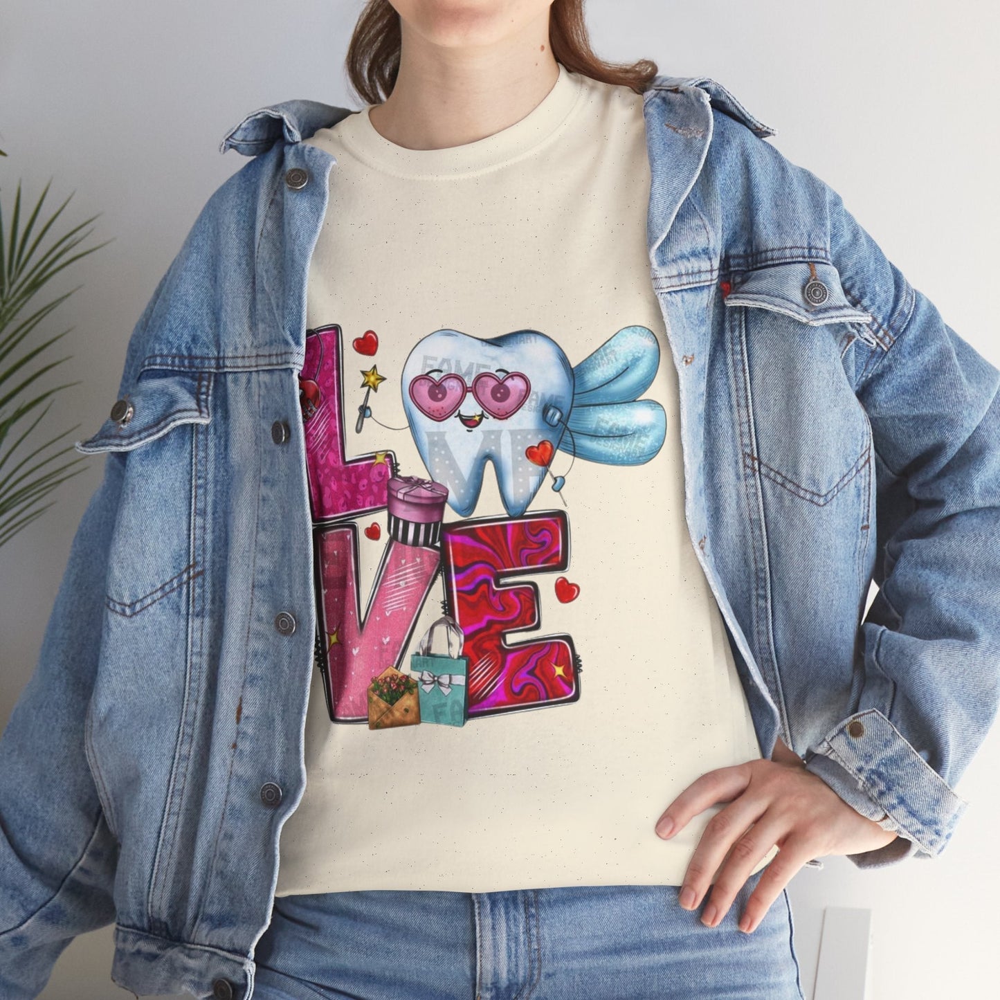 Love Dental Valentine T-Shirt, Dental Hygienist Gift