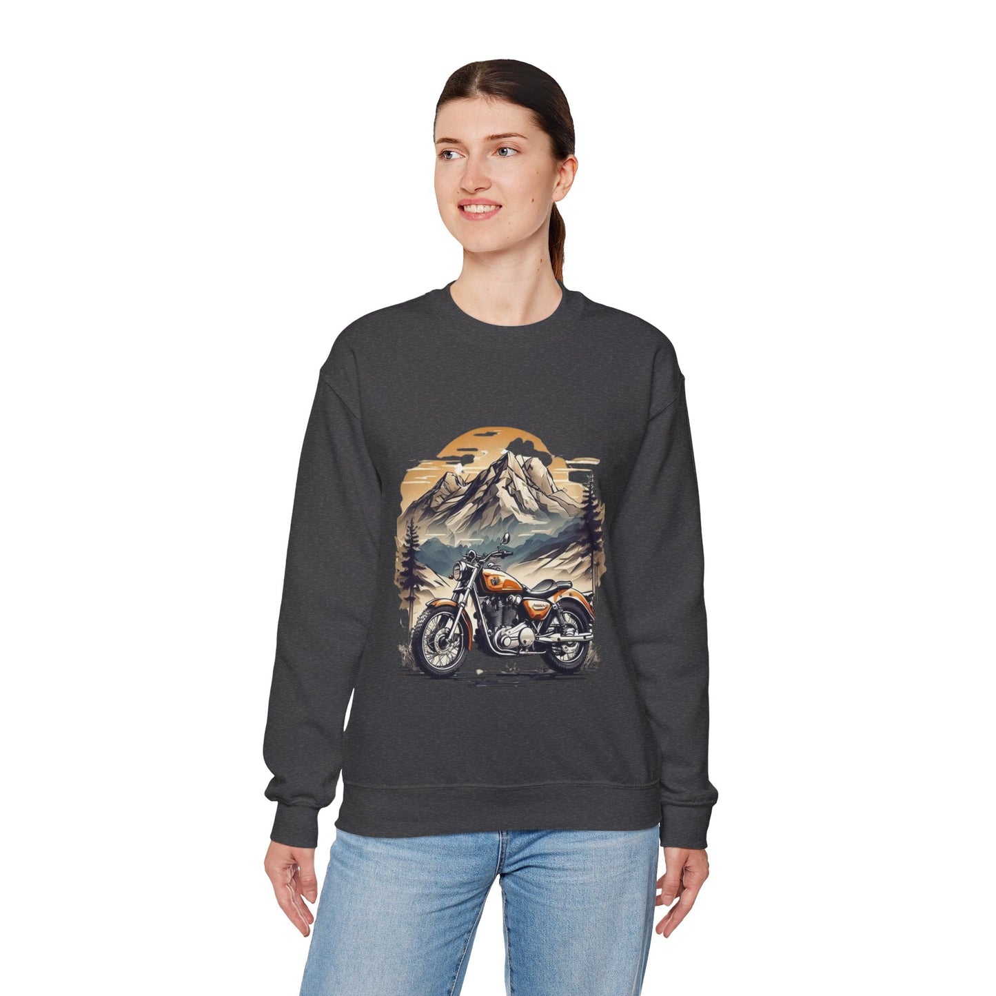 Adventure Awaits Motorcycle Sweatshirt, Retro Vintage Gift