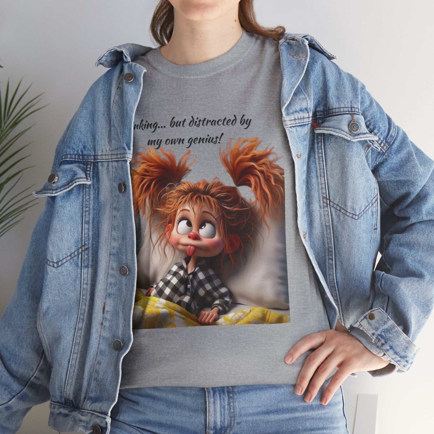 Whimsical Cotton Graphic Tee - Fun Casual Wear, Perfect Gift for Kids and Adults