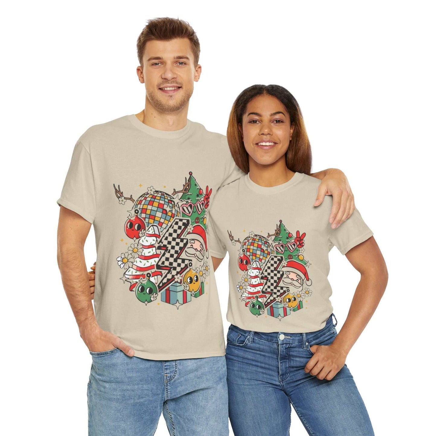Christmas Disco Shirt Long Sleeve, Retro Disco Holiday Gift