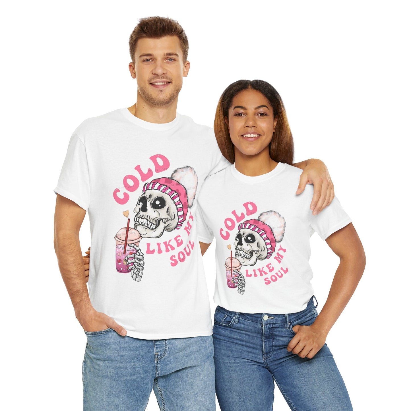 Cold Like My Soul T-Shirt, Skeleton Coffee Gift