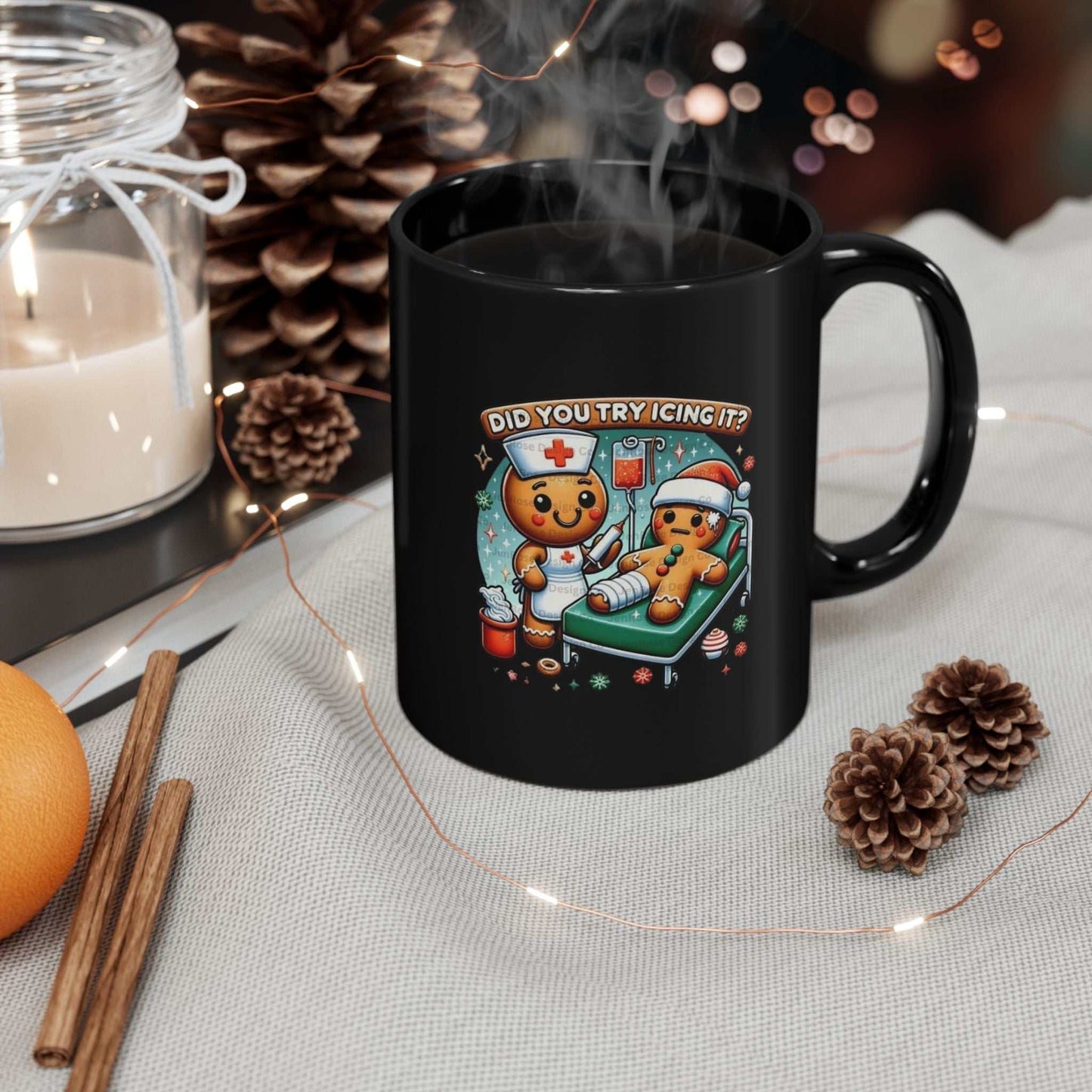 Did You Try Icing It Mug – Funny Nurse Christmas Gift, Coffee Cup for Medical Professionals