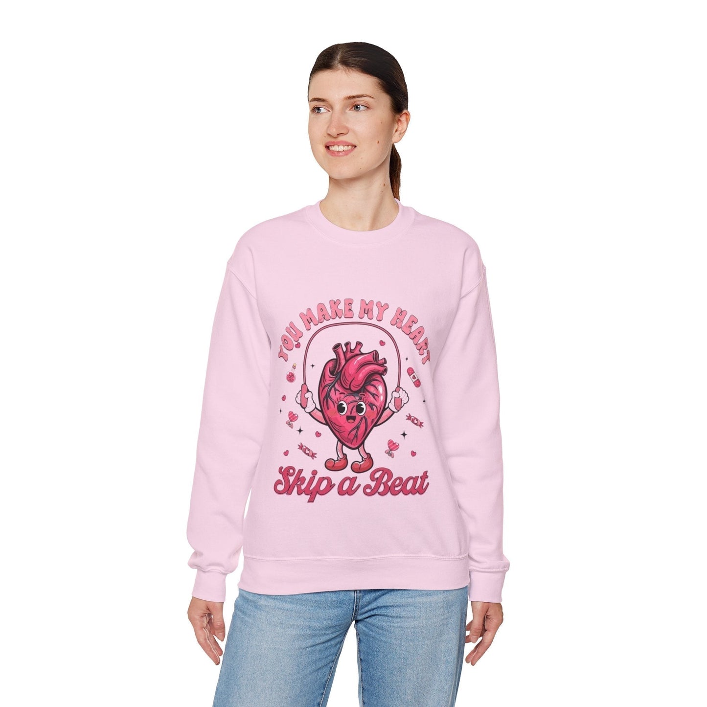 You Make My Heart Skip a Beat Sweatshirt – Funny Heart Gift for Nurse