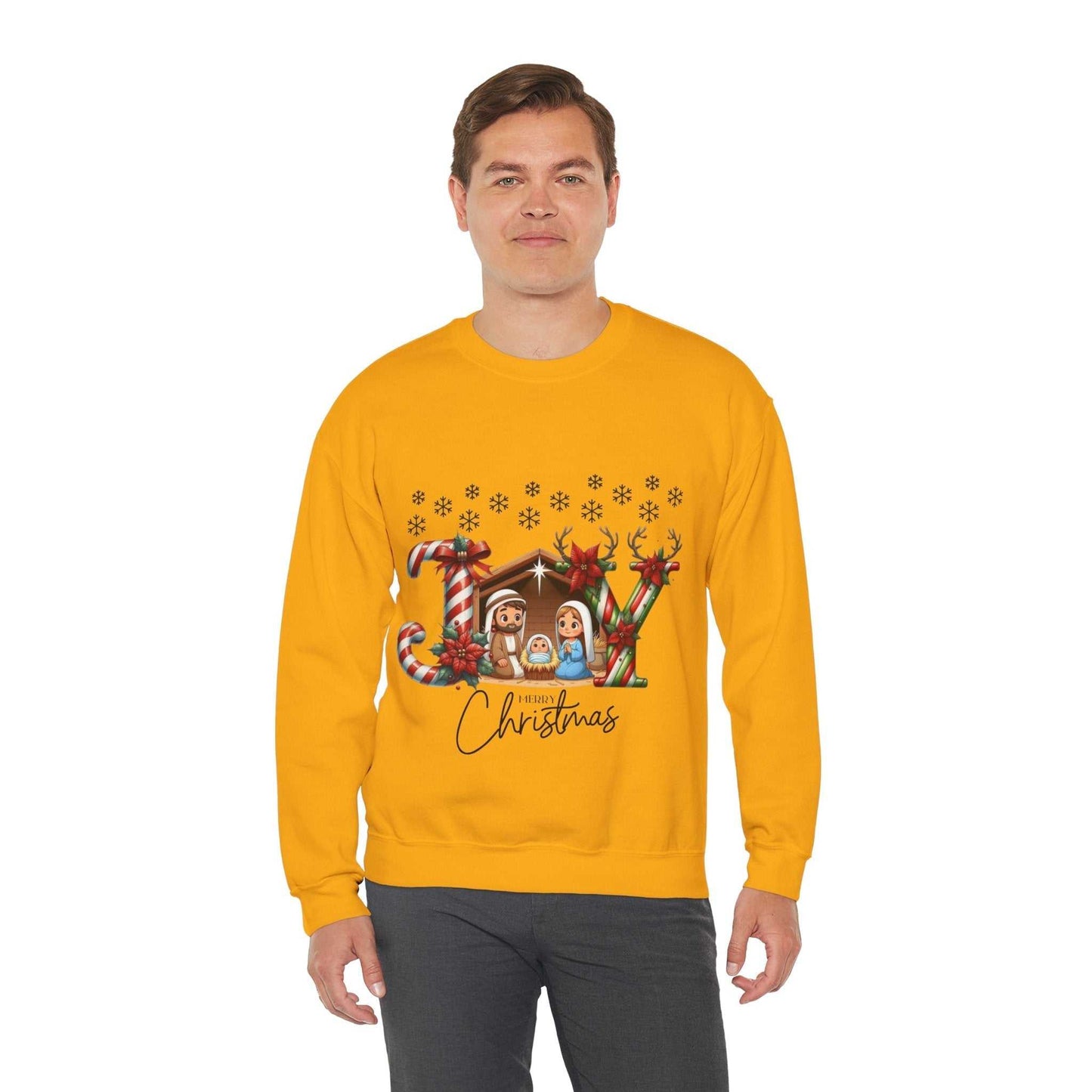 Joy To The World Sweatshirt, Christmas Baby Jesus Gift, Cute Jesus Sweatshirt