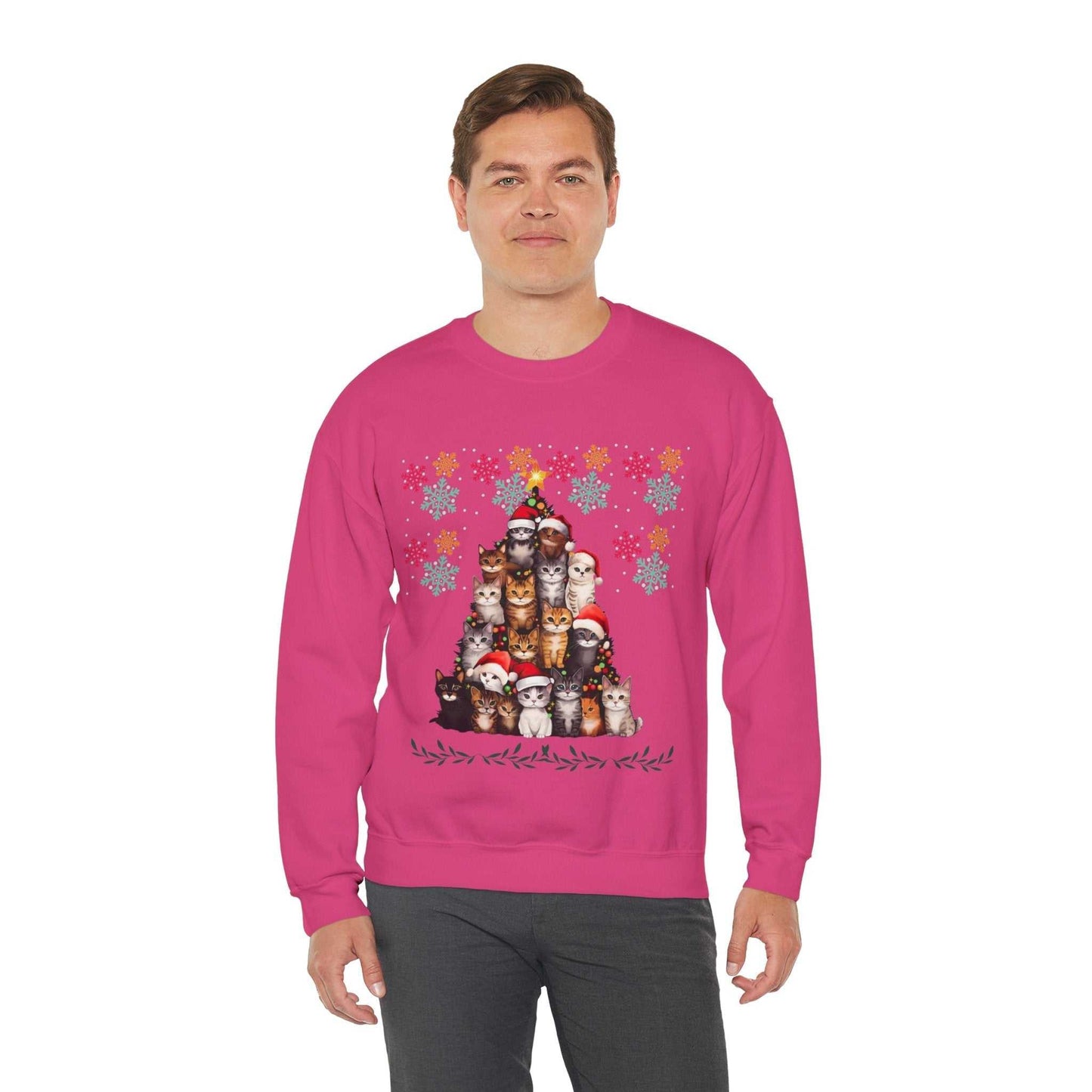 Funny Cats Christmas Sweatshirt, Cat Lover Gift