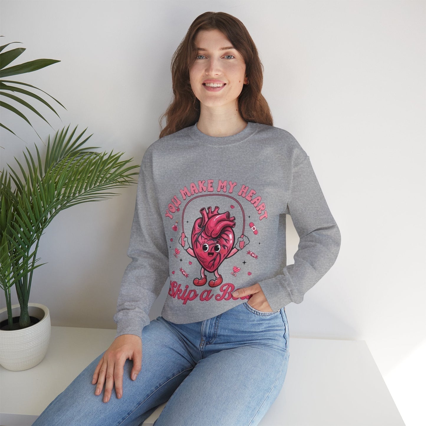 You Make My Heart Skip a Beat Sweatshirt – Funny Heart Gift for Nurse