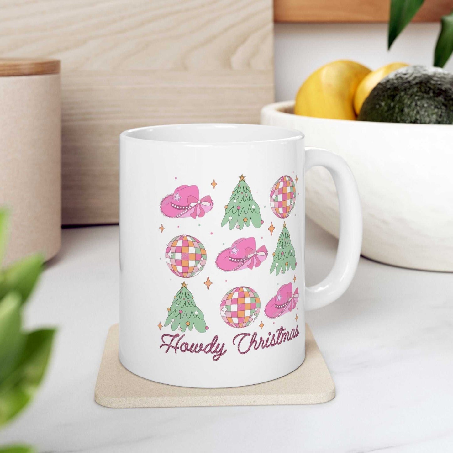 Howdy Christmas Mugs, Christmas Western Gift