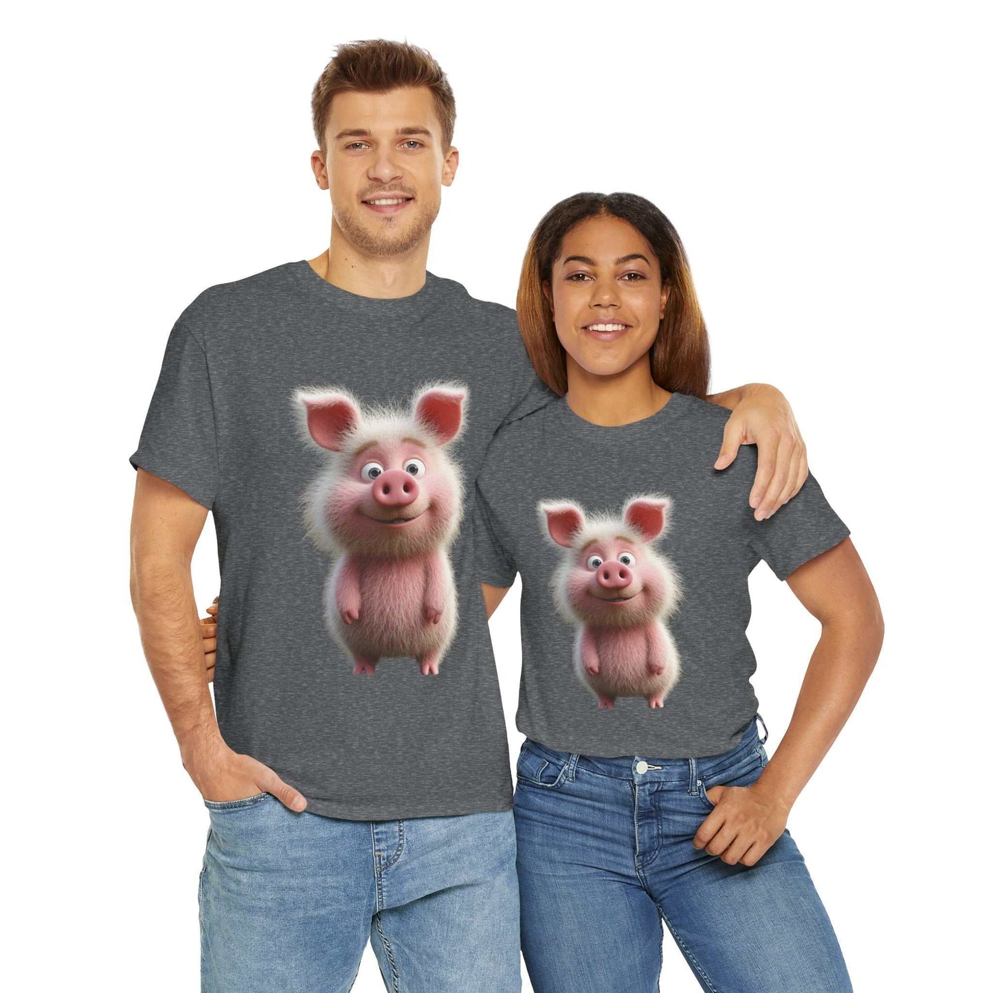 Cute pig t-shirt for animal lovers - Fun Gift for Animal Lovers, Casual Wear Pig